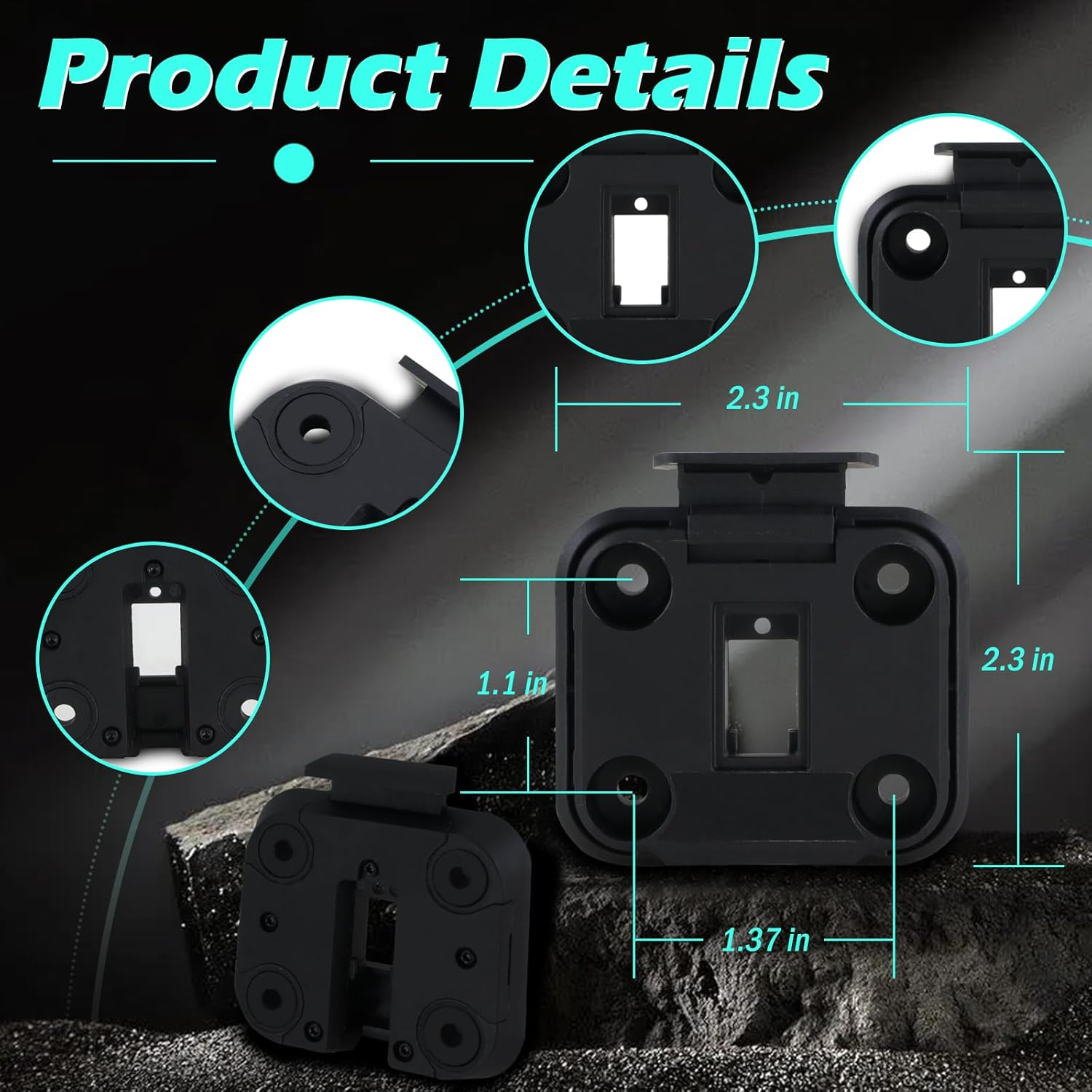 Motorcycle GPS Navigator Mount Bracket Compatible with Garmin Zumo XT & Tread GPS Navigation Device Replace# 010-12953-00 image number 2