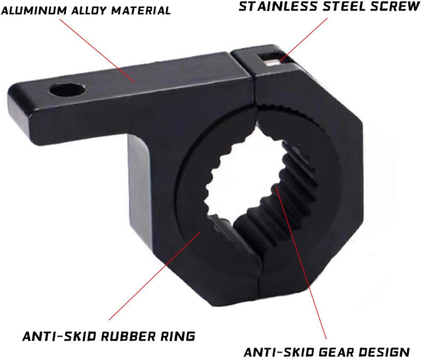 Spotlight Bracket Mount | Motorcycle Clamp Mount | Motorcycle Clamp Mount, Bumper Roof Rack Roll Bar Aluminum Alloy for Off-Road Vehicles image number 4