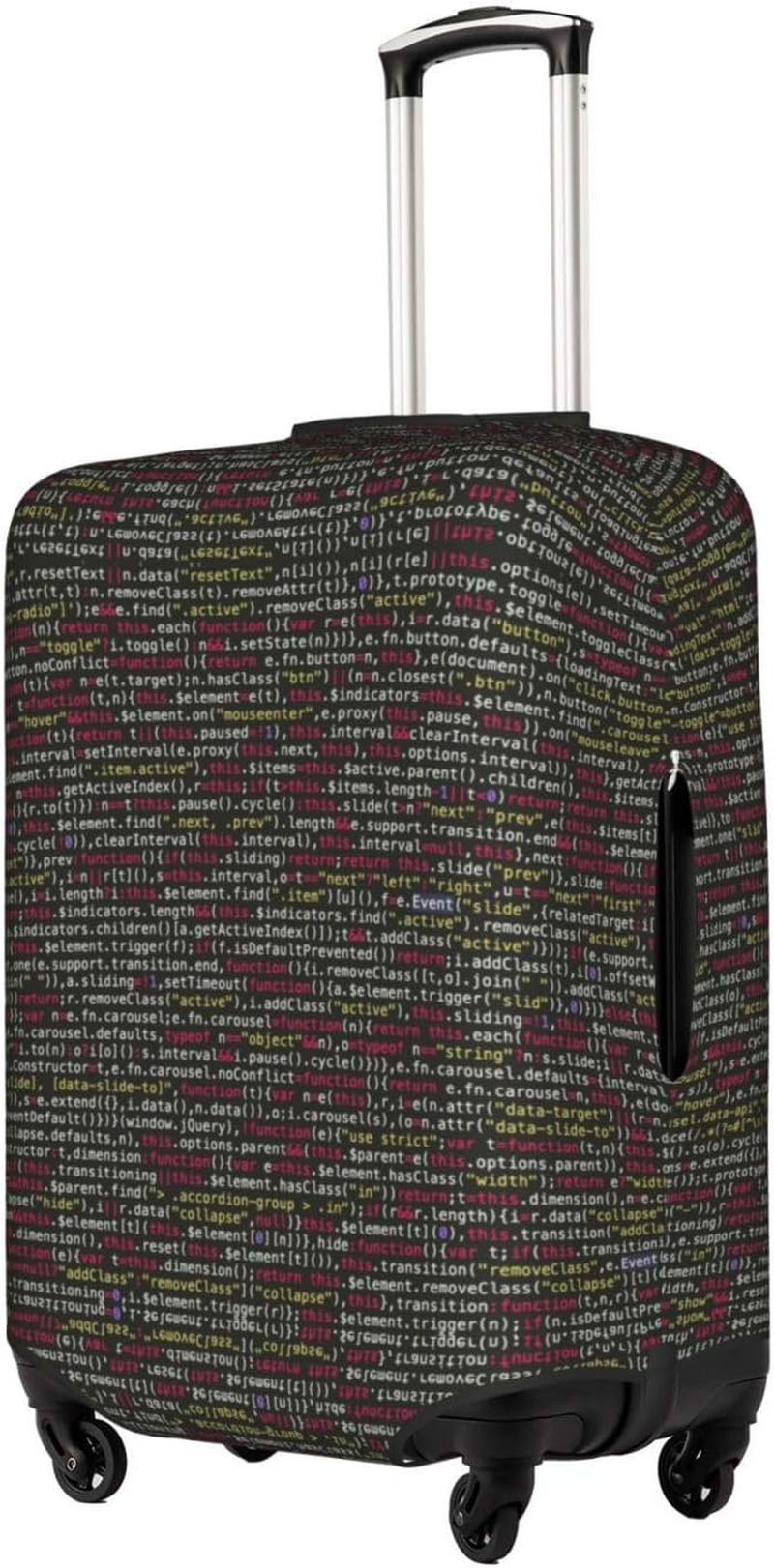 Obabo Programmer Programming Code Travel Luggage Cover,Washable Suitcase Cover Protector Anti-Scratch Suitcase Cover Fits 18-32 In, Programmer Programming Code, S image number 5