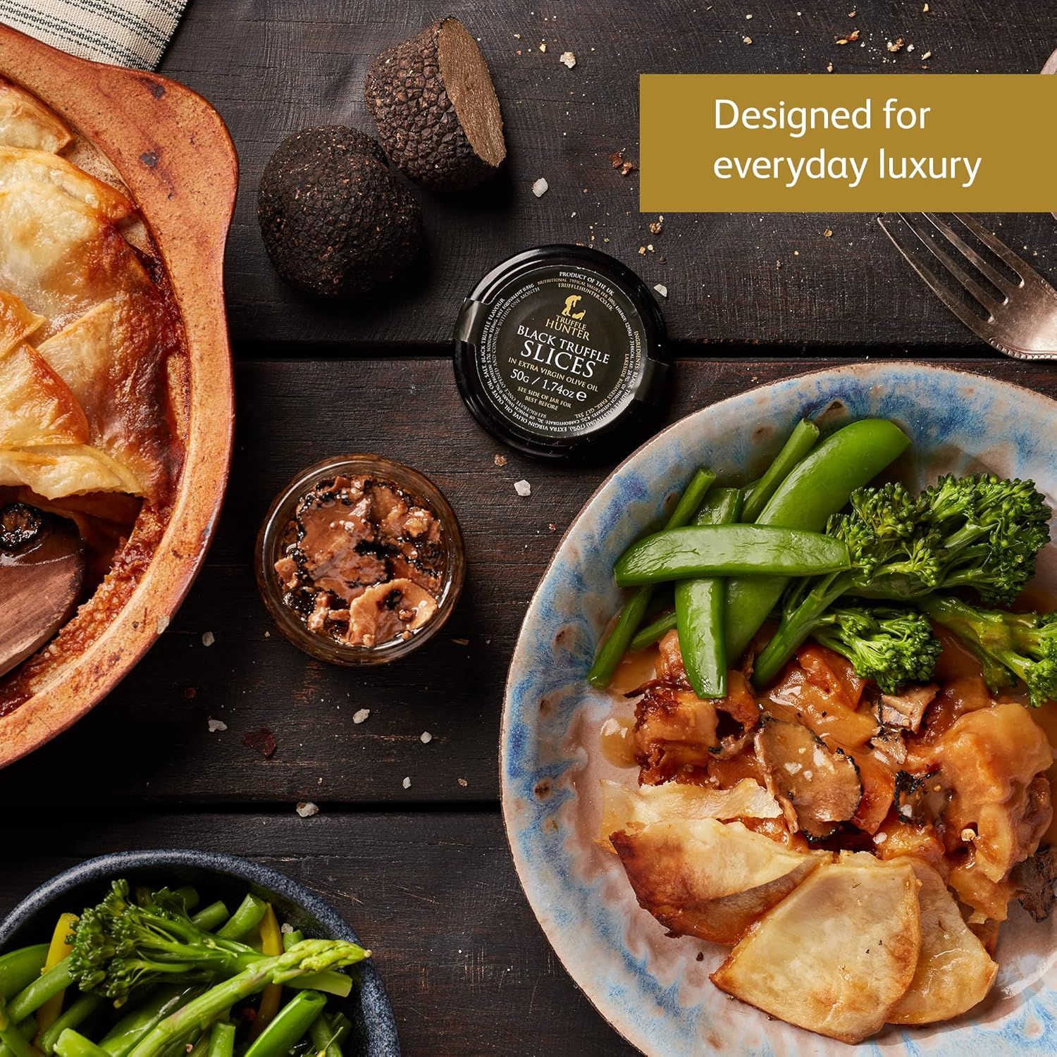 Trufflehunter - Black Truffle Slices - Vegan, Kosher, Halal - 50G image number 4