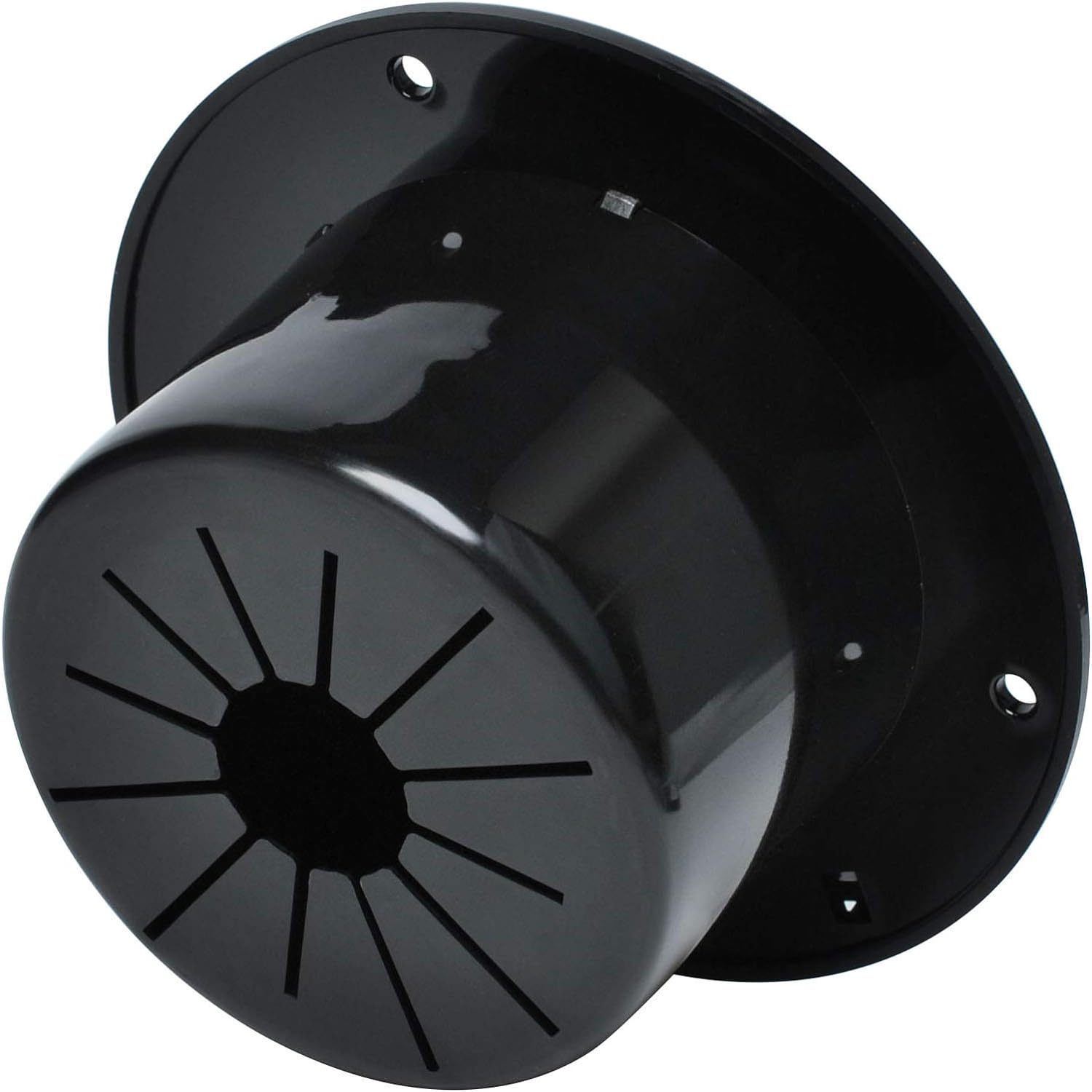 RV Electric Cable Hatch for 30 and 50 Amp Cords Replacement 5 Inch Deluxe round Electrical Cable Hatch Black image number 6