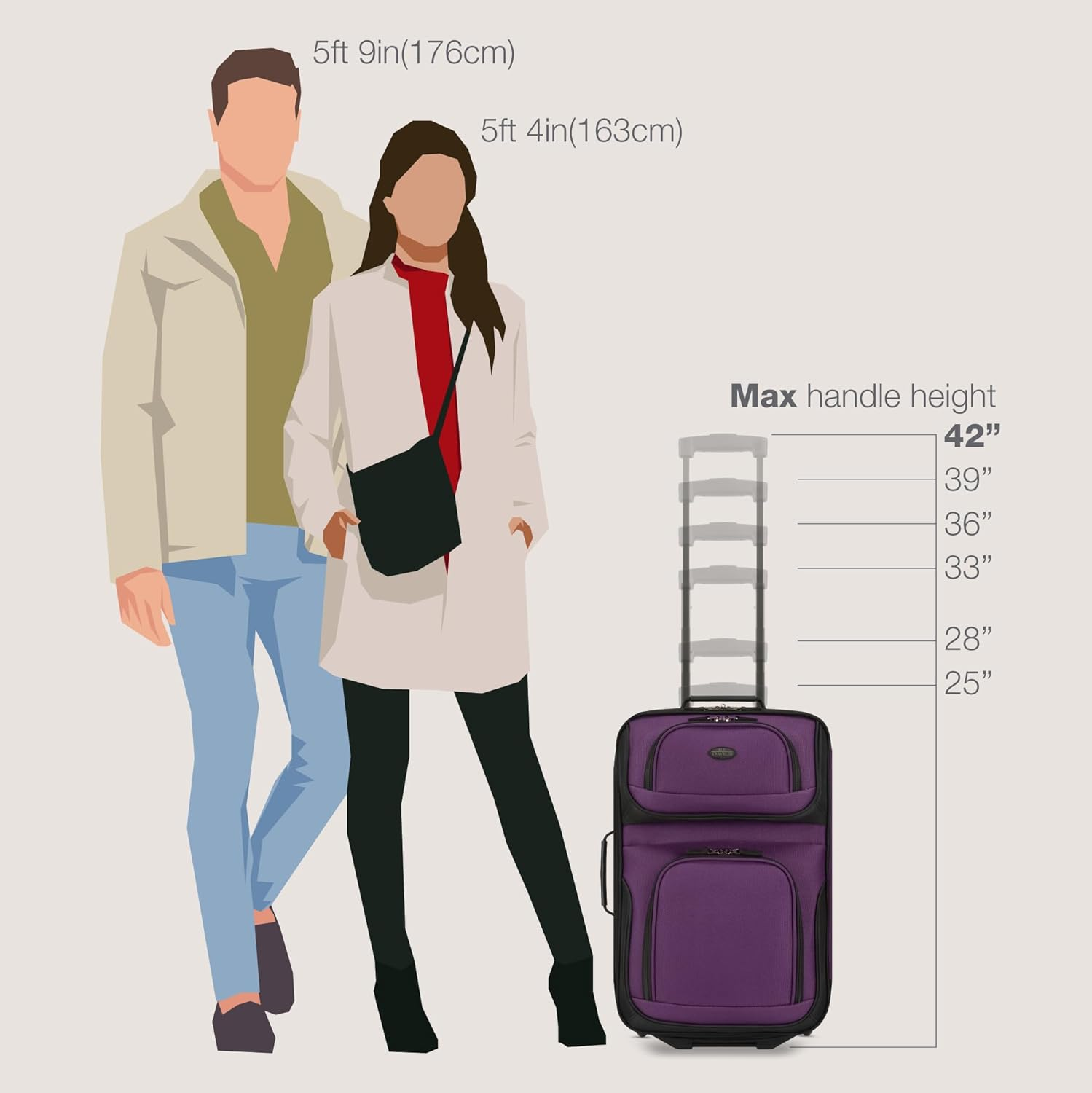 U.S. Traveler Rio Rugged Fabric Expandable Carry-On Luggage Set - Green image number 4