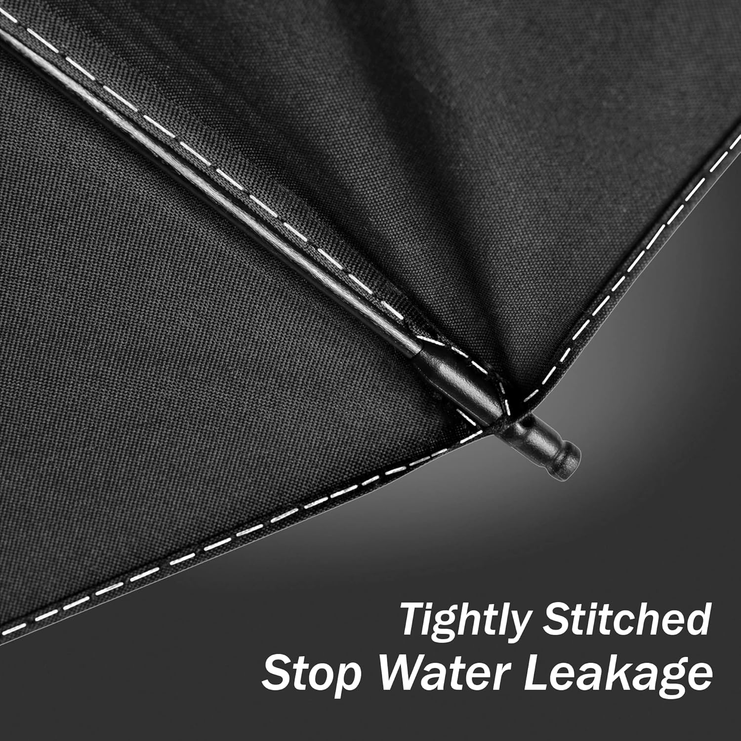 Travel Inverted Umbrella Compact Windproof- Automatic Reverse Umbrellas for Rain - Men and Women, Folding Portable Teflon Coating 47Inch Span, 10 Rids Large Umbrella - Black image number 6