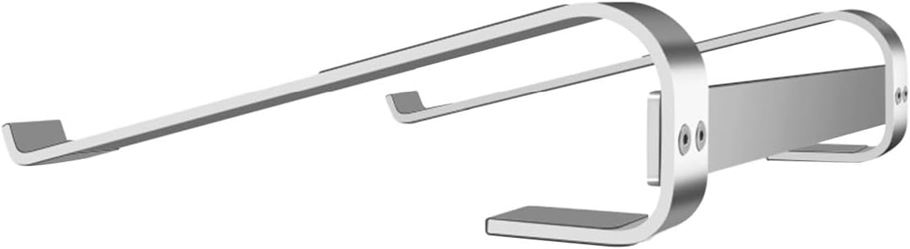 MMOBIEL Laptop Stand - Riser 10 to 18 Inches - Ventilated Laptop Holder Universal - Stand for Desk Compatible with Macbook, Notebook, ASUS and More - Incl. Tools - Aluminum - Black image number 4