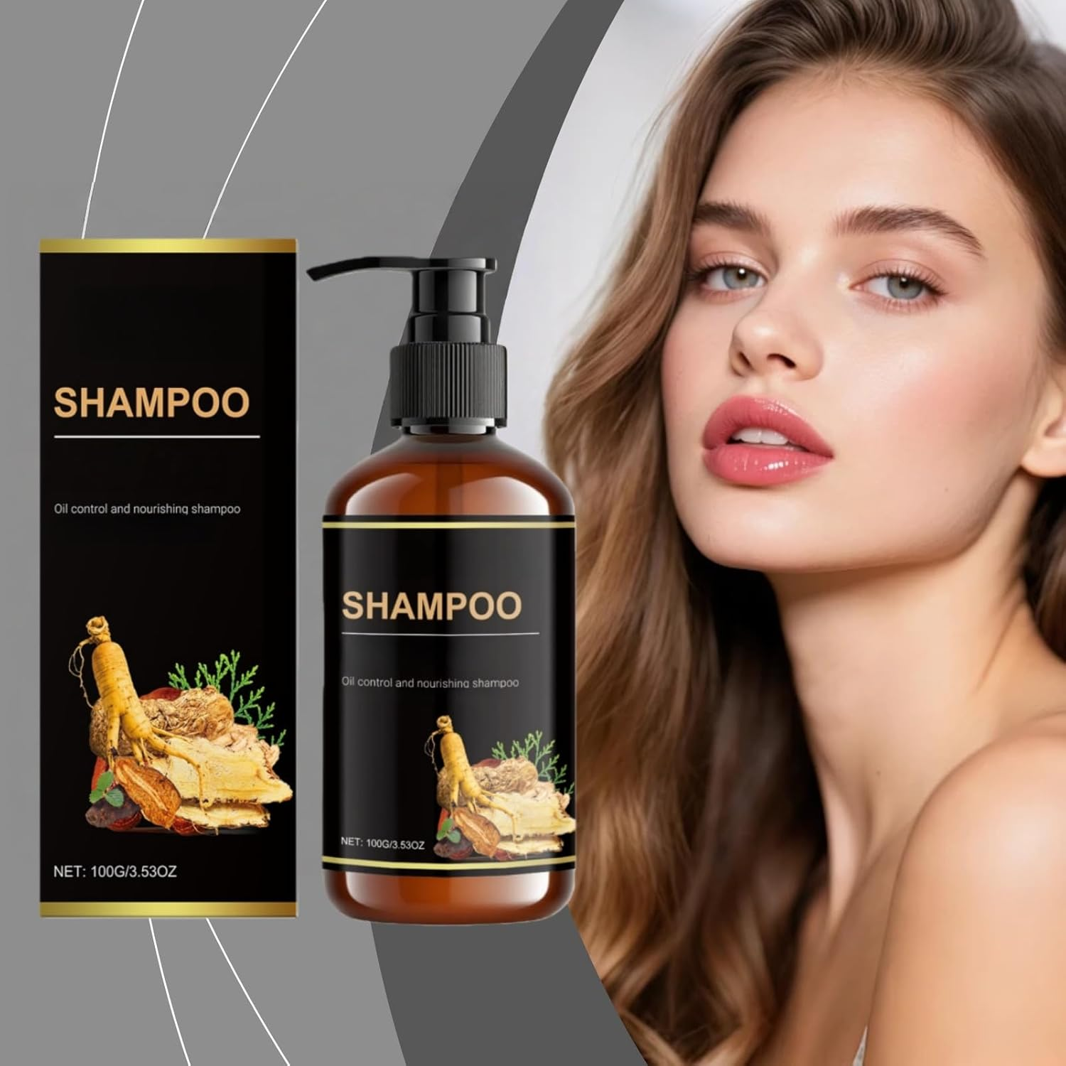 Oil Controlling & Nourishing Rosemary Shampoo with Ginseng Extracts, Sulfate Free for Dry/Oily/Curly Hair, Nourishing & Strengthening Shampoo for Women & Men, Color Safe for Daily Use (1) - 5 image number 6