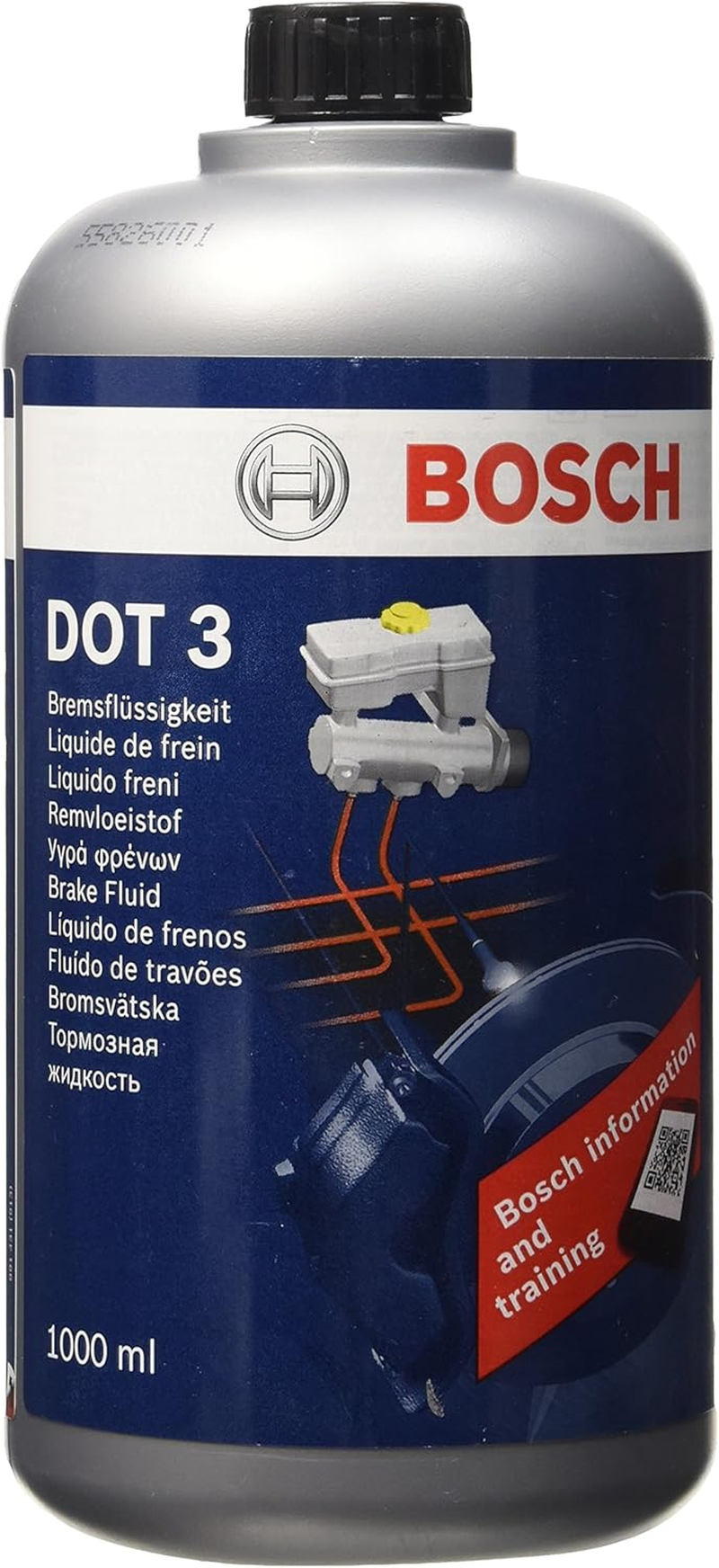 BOSCH BF3-1L Brake Fluid DOT 3, 1 Litre, Suitable for Most Vehicles That Use DOT 3, with or without ABS/ESP&reg; from 1990 Onwards image number 2