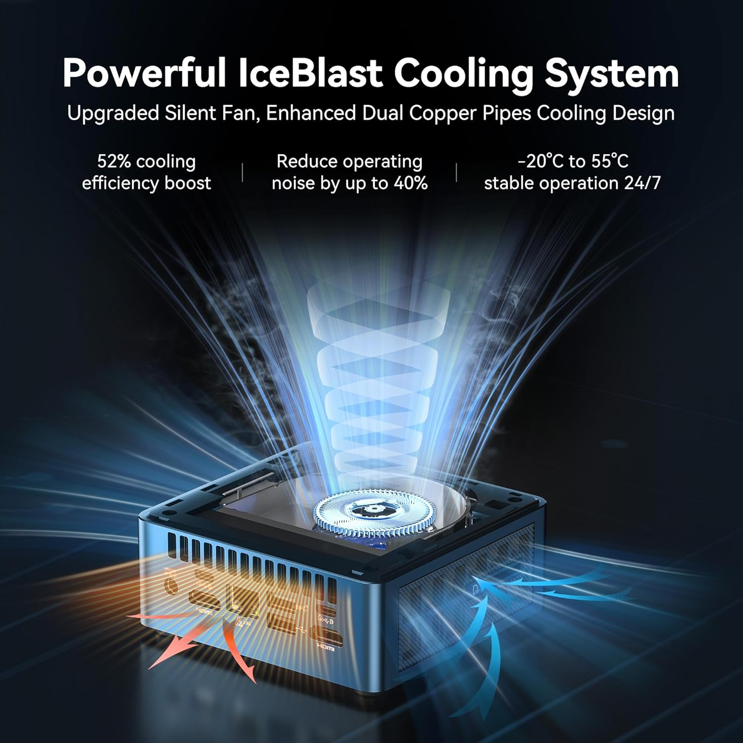 GEEKOM IT12 Mini PC with 12Th Gen Intel I5-12450H NUC 12 Mini Computers, 16GB DDR 512GB Nvme Gen4*4 SSD Windows 11 Pro/Wi-Fi 6E/BT 5.2/USB 4.0/2.5G LAN/8K (3-Year Quality Support) image number 2