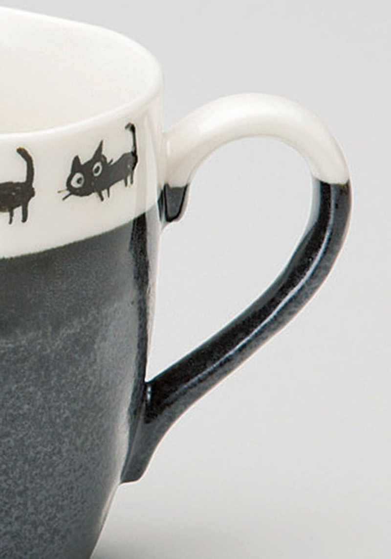 Soho Kiln Mug, Black Cat, Black Diameter 3.3 X 3.3 Inches (8.4 X 9 Cm) (350Cc), 759-07-673 image number 6