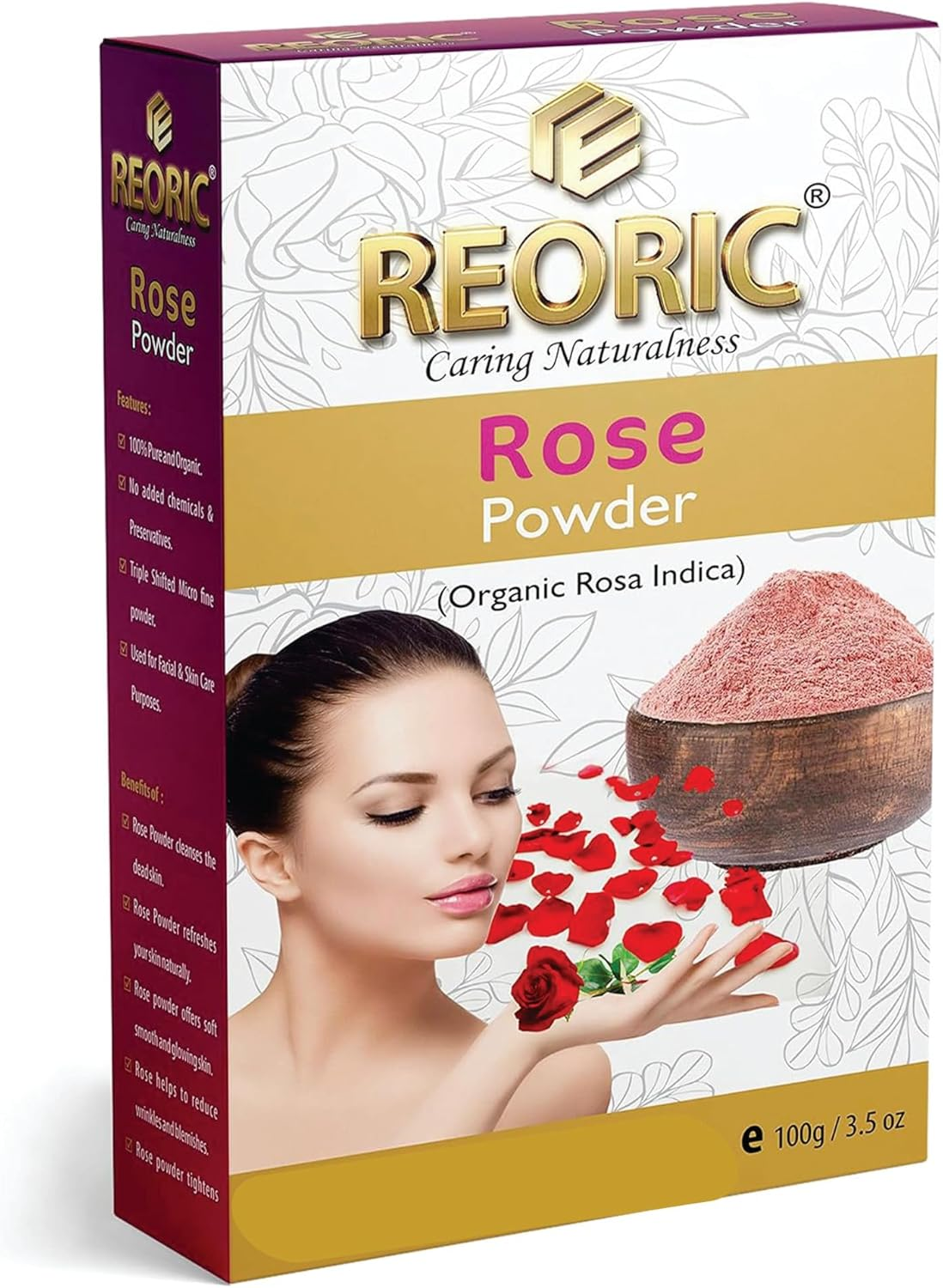 Reoric Amla Reetha Shikakai Bhringraj Neem Multani Mitti Powder|Ritha Powder|Amla Powder |Shikakai Powder |Bhringraj Powder |Neem Powder|Multani Mitti Powder |Combo of Hair Powder(600G, Pack of 6) image number 3