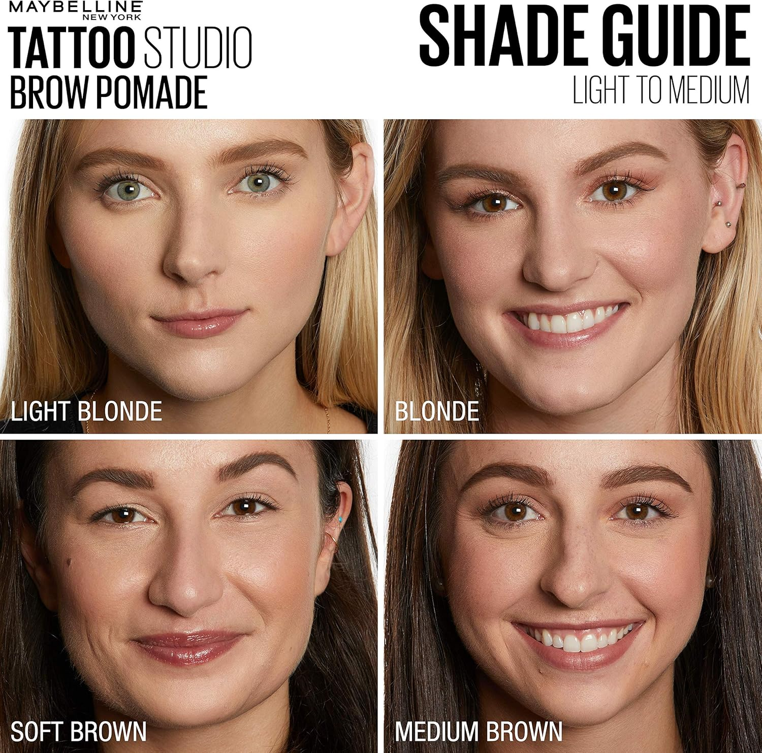 Maybelline New York Tattoostudio Brow Pomade Long Lasting, Buildable, Eyebrow Makeup, Deep Brown, 1 Count image number 4