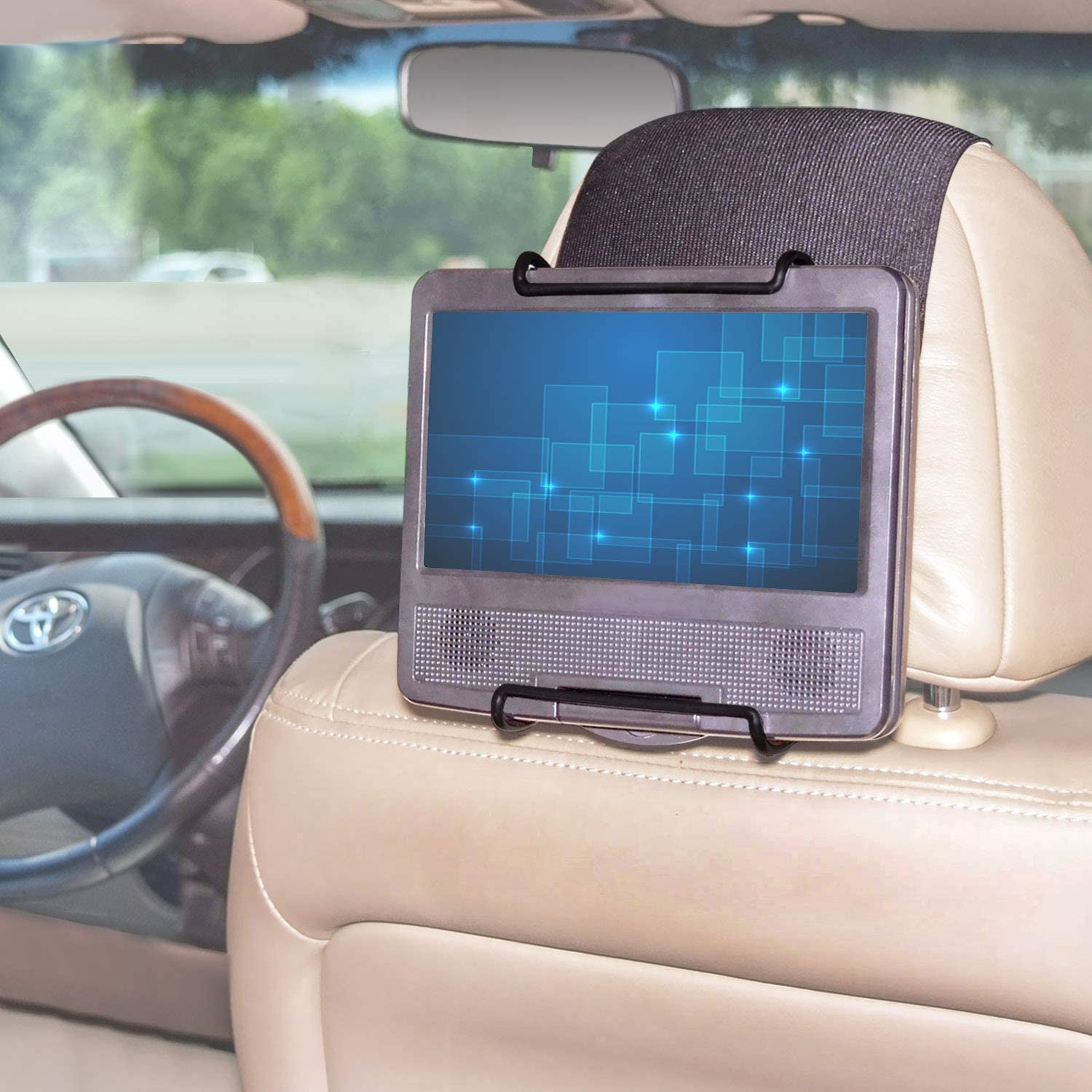 TFY Universal Car Headrest Mount Holder for Portable DVD Player image number 5