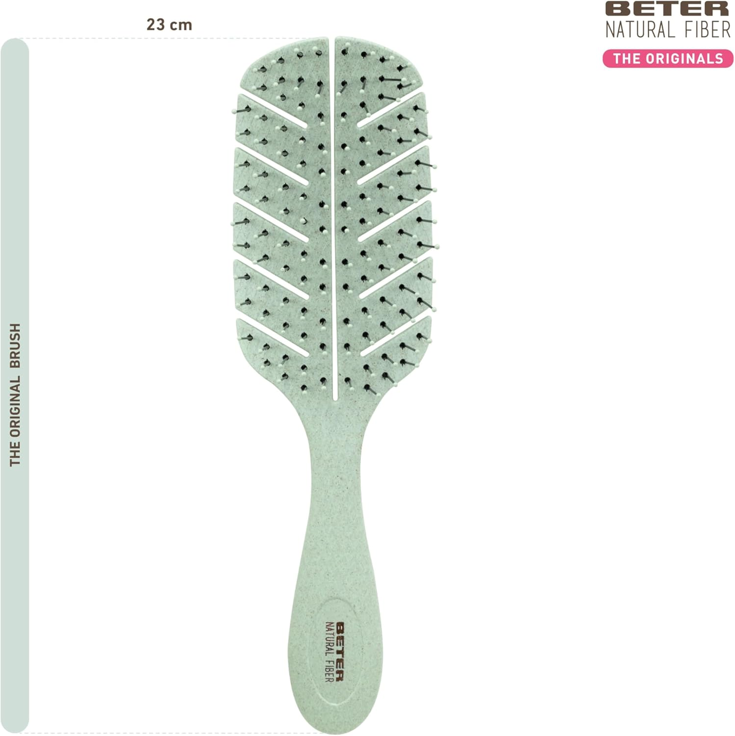 Beter Detangling Eco Brush - Natural Fiber Brush, Green image number 3