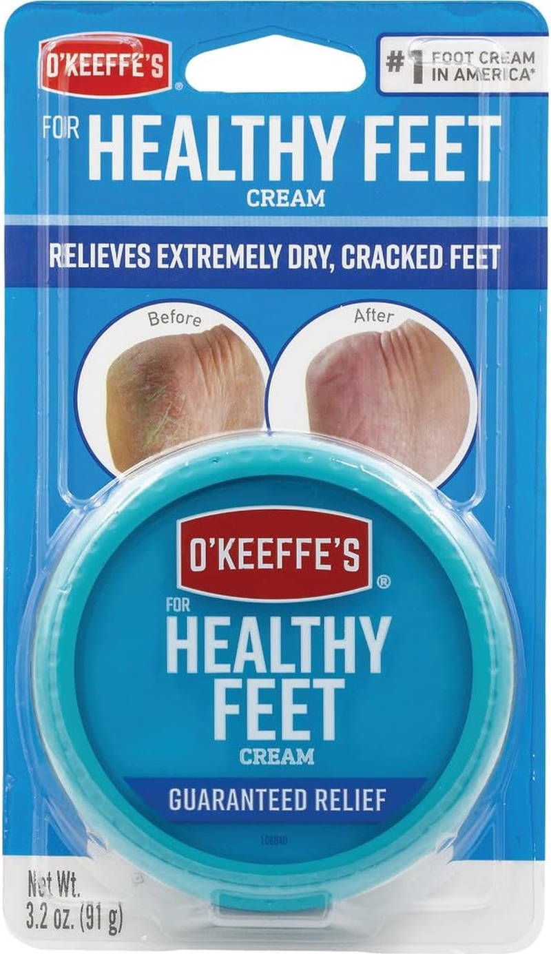 O'Keeffe'S Healthy Feet Foot Cream, 3.2 Ounce Jar, (Pack of 4)
