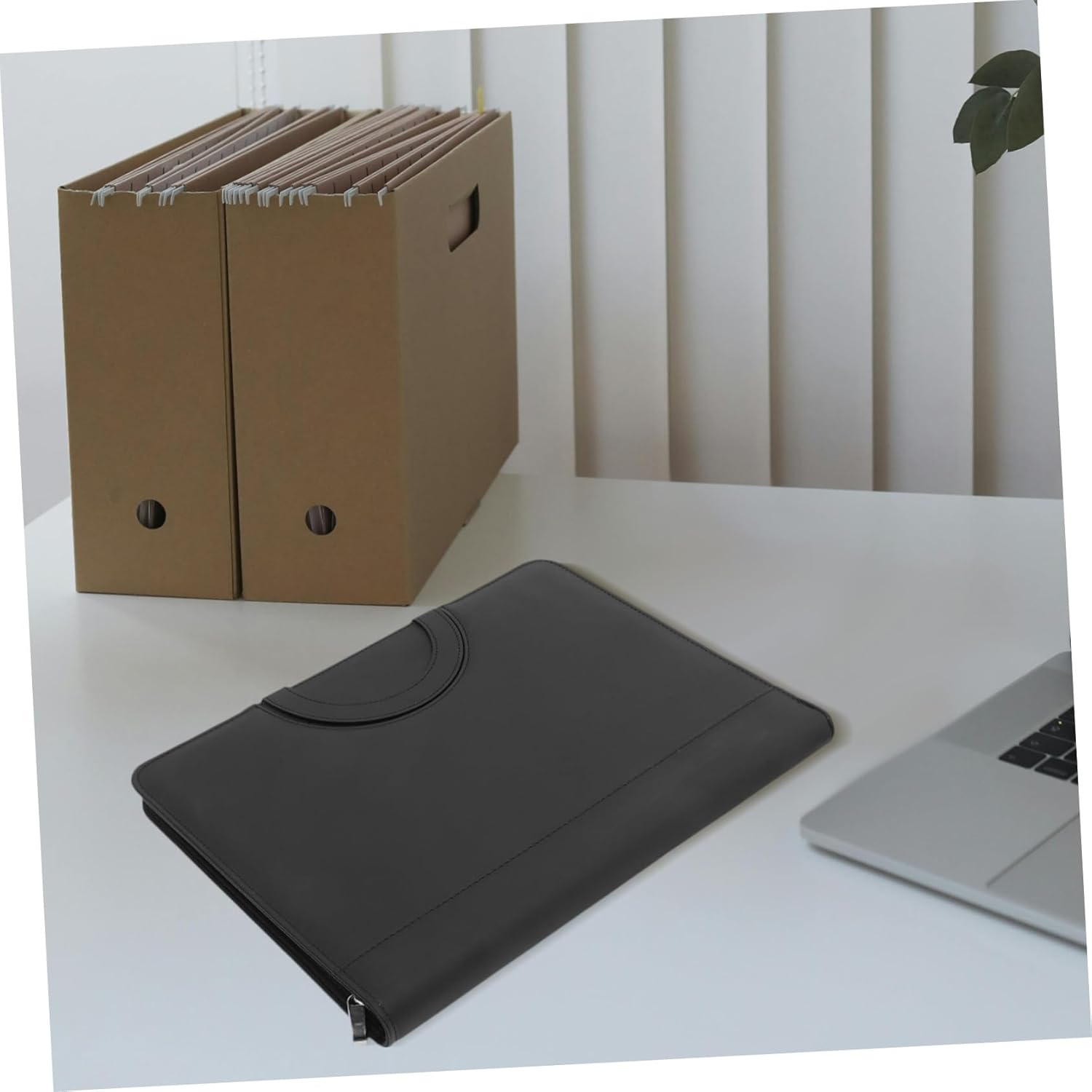 BCOATH Loose-Leaf Folder Files Bag Zippered File Folder Document Storage Bags Documents Pouch for Office Home Use image number 5