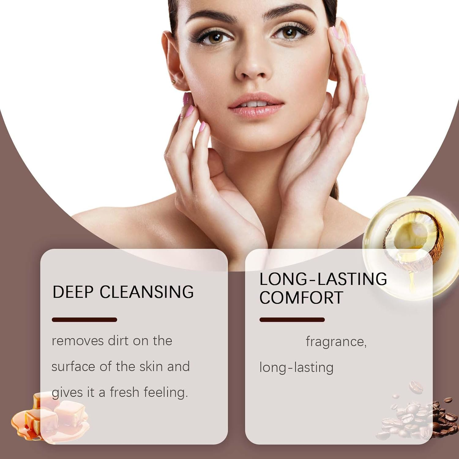 Coffee Soap Bar, Handmade Soap Bar for Bathing and Washing, Natural Vegan Exfoliating Soaps with Coffee and Coconut Oil, Face and Body Bars for All Skin Types, 100G (1Pcs) - 2Pcs image number 6