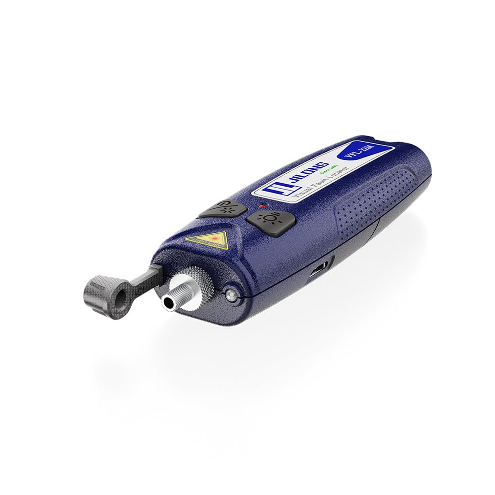 30 KM JILONG VFL-22M Mini Pocket Visual Fault Locator, Fiber Optic Cable Tester Vfl10Mw 20Mw 30Mw,Led Light (VFL-22M-G-30) image number 3