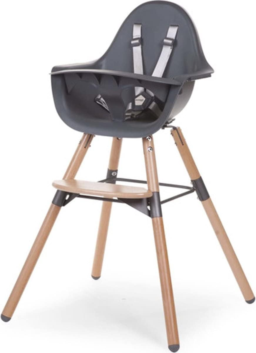 CHILDHOME, Baby/Child High Chair, Evolutive, from 6 Months up to 6 Years, Height Adjustable, 5 Point Harness, Many Accessories, Compatible with Evolu Baby Newborn Seat, Beechwood, Evolu 2, Mint