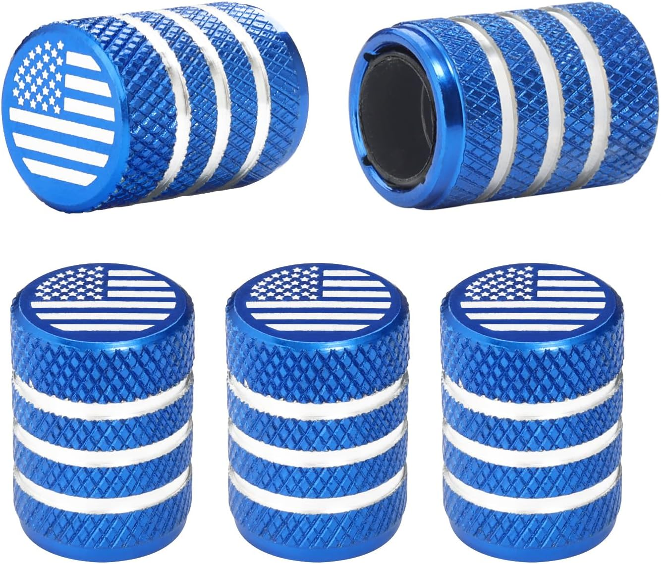 Tire Valve Stem Caps 5 Pcs，Pink Aluminum Alloy,Anodized Aluminum Tire Valve Cap Universal Fit for Cars/Motorcycles/Bikes, Anti-Corrosion,Air Valve Caps,Bike Valve Caps image number 6