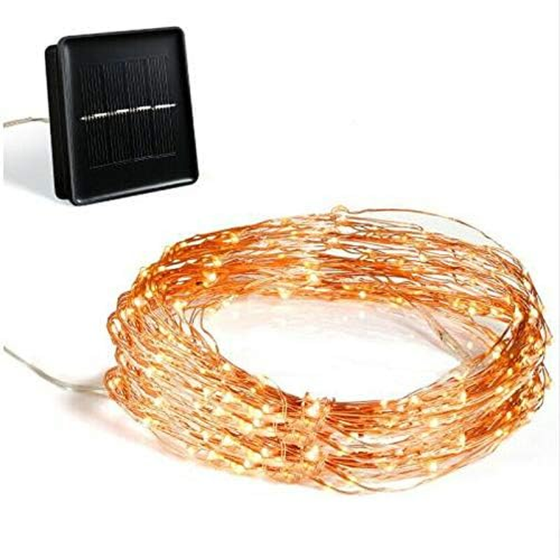 Outdoor LED Solar Lights String Waterfall Fairy Icicle Lights Party Garden Decoration Outdoor String Light (2M 10 Strands 200Led) image number 3