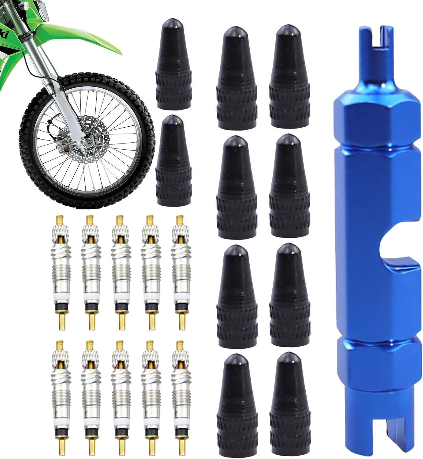 Tyre Stem Remover,Brass Core Remover for Tyre - Automotive Supplies Tire Repair Tools for Electric Motors, Trucks, Motorcycle, Bicycle, Tractor, Lawnmowers Borato image number 5