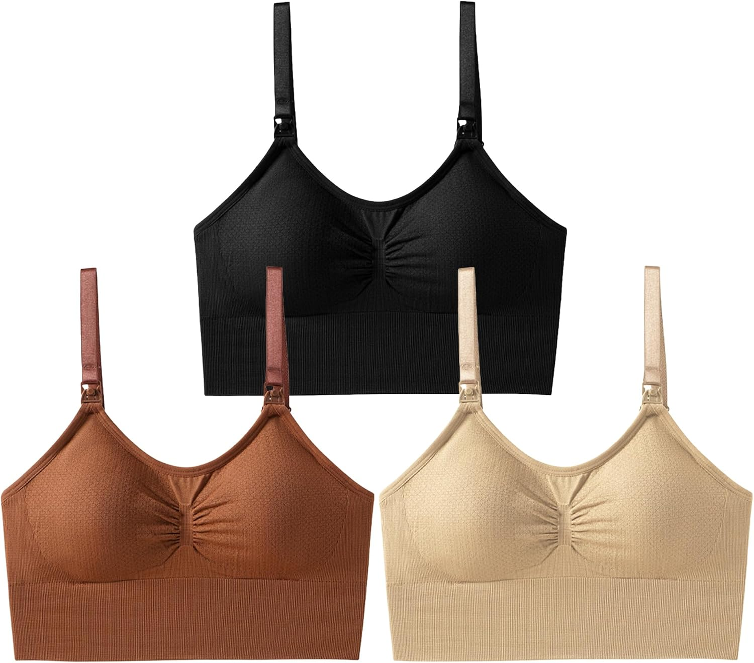 KEOYA Women&rsquo;S Pregnancy Wireless Bralette Breastfeeding Seamless Support Sports Maternity Bras Sleep Bralette with Extenders