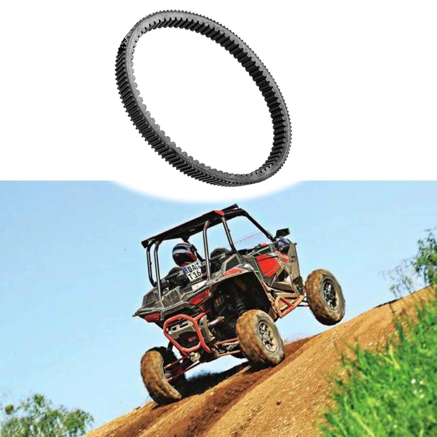 Drive Belt for Yamaha Bruin 350 Grizzly 350 Wolverine 350 YFM350 5UH-17641-01-00 5UH-17641-00-00 image number 2