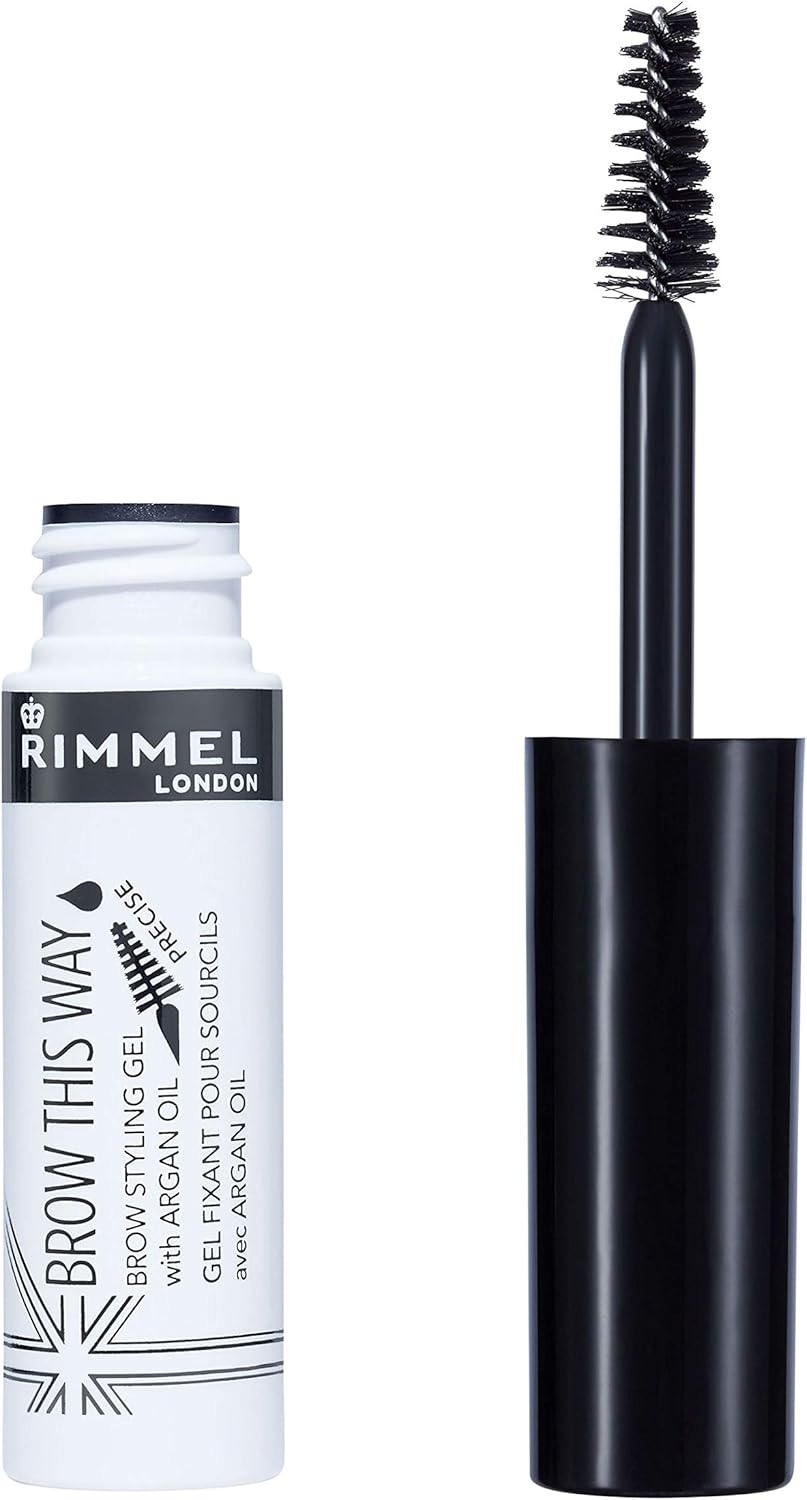 Rimmel London, Brow This Way Eyebrow Gel with Argan Oil, Clear, 12.82G