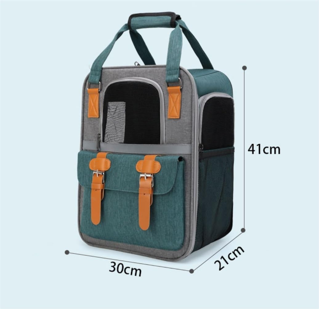 Cat Bag Dog Carrier Pet Carrier Pet Carriers Breathable Mesh Dog Backpack Foldable Large Capacity Cat Carrying Bag Outdoor Travel Pet Supplies Bag Cat Carrier Pet Bag Carrier(Color:A) image number 5