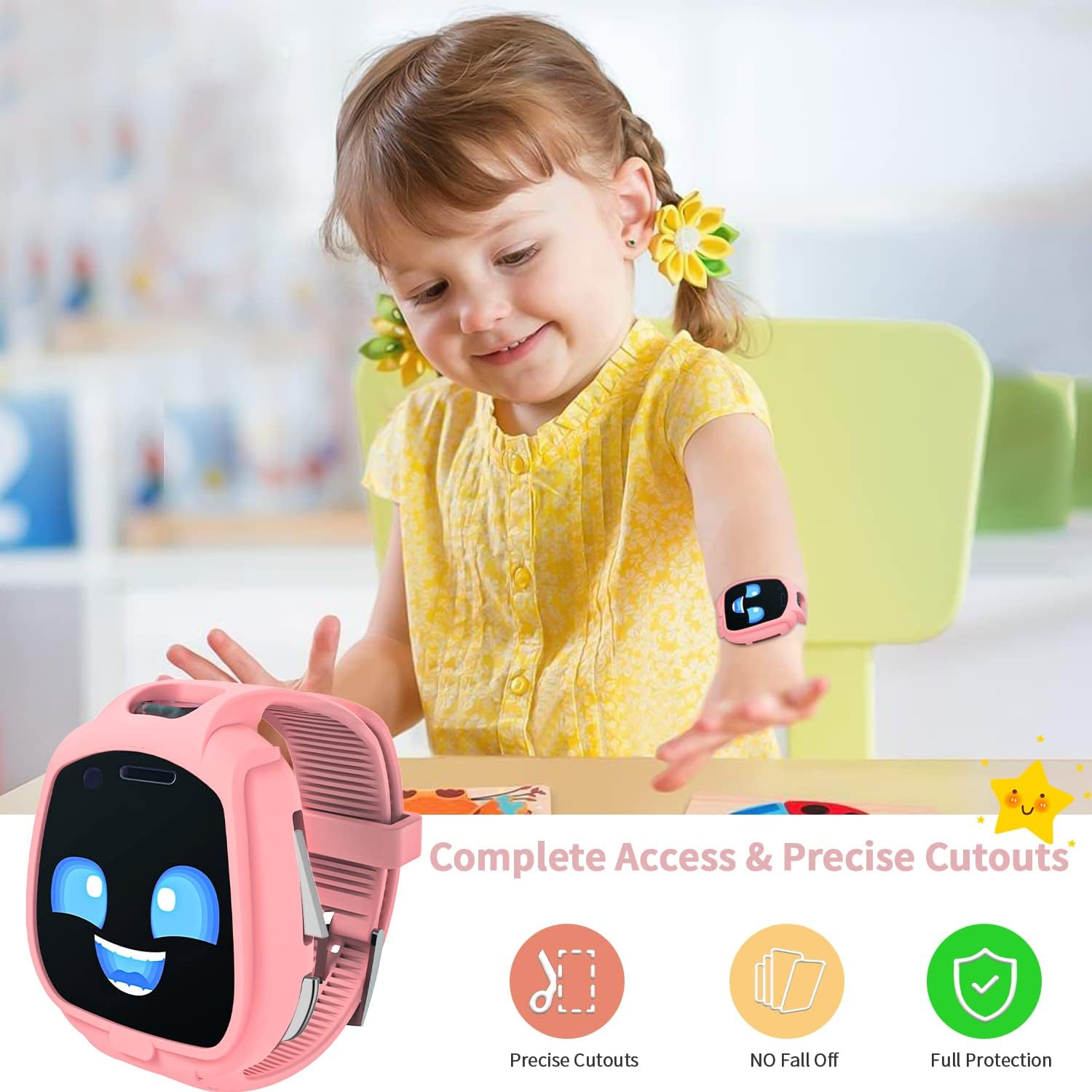 Sports Armband Compatible with Little Tikes Tobi 1 2 Robot Smartwatch, Replacement Soft Silicone Sports Strap with Case Protective Case Shockproof Children'S Protective Case - Green image number 2