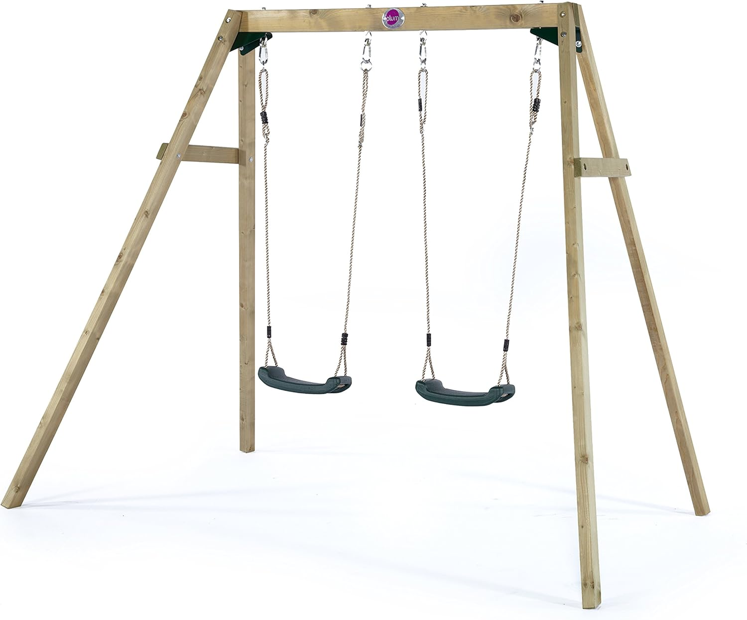 Plum Play Wooden Double Swing Set image number 1