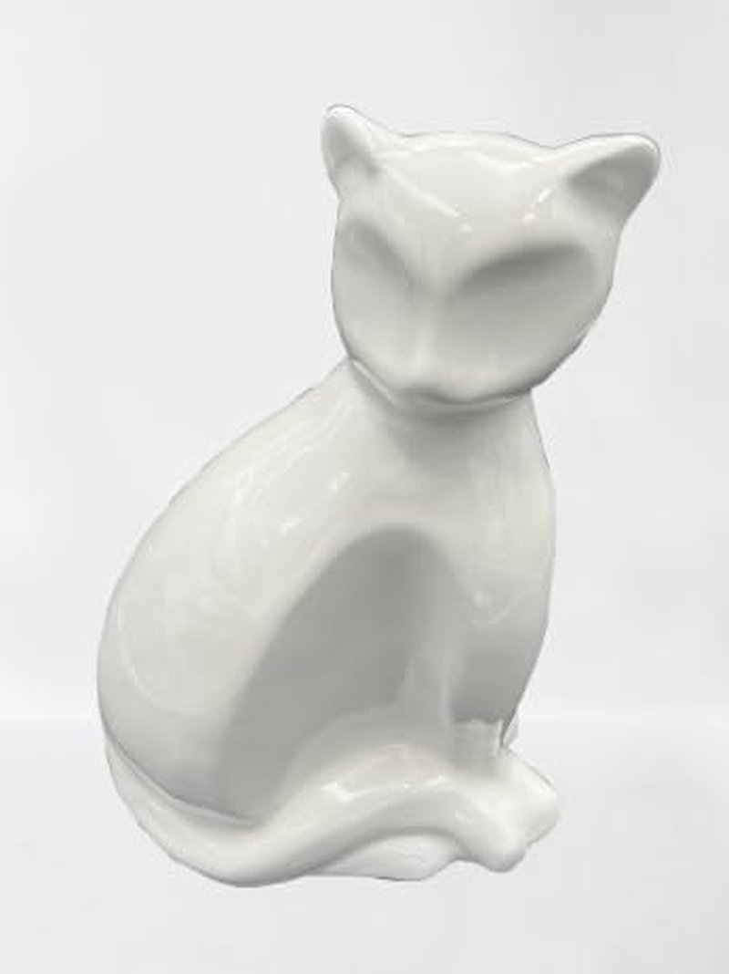 Urns Paradise, Cat Urn Marquise Urn for Cats, Memorial Urn for Cats, Urn for Ashes, Keepsake of Your Pet (Black)