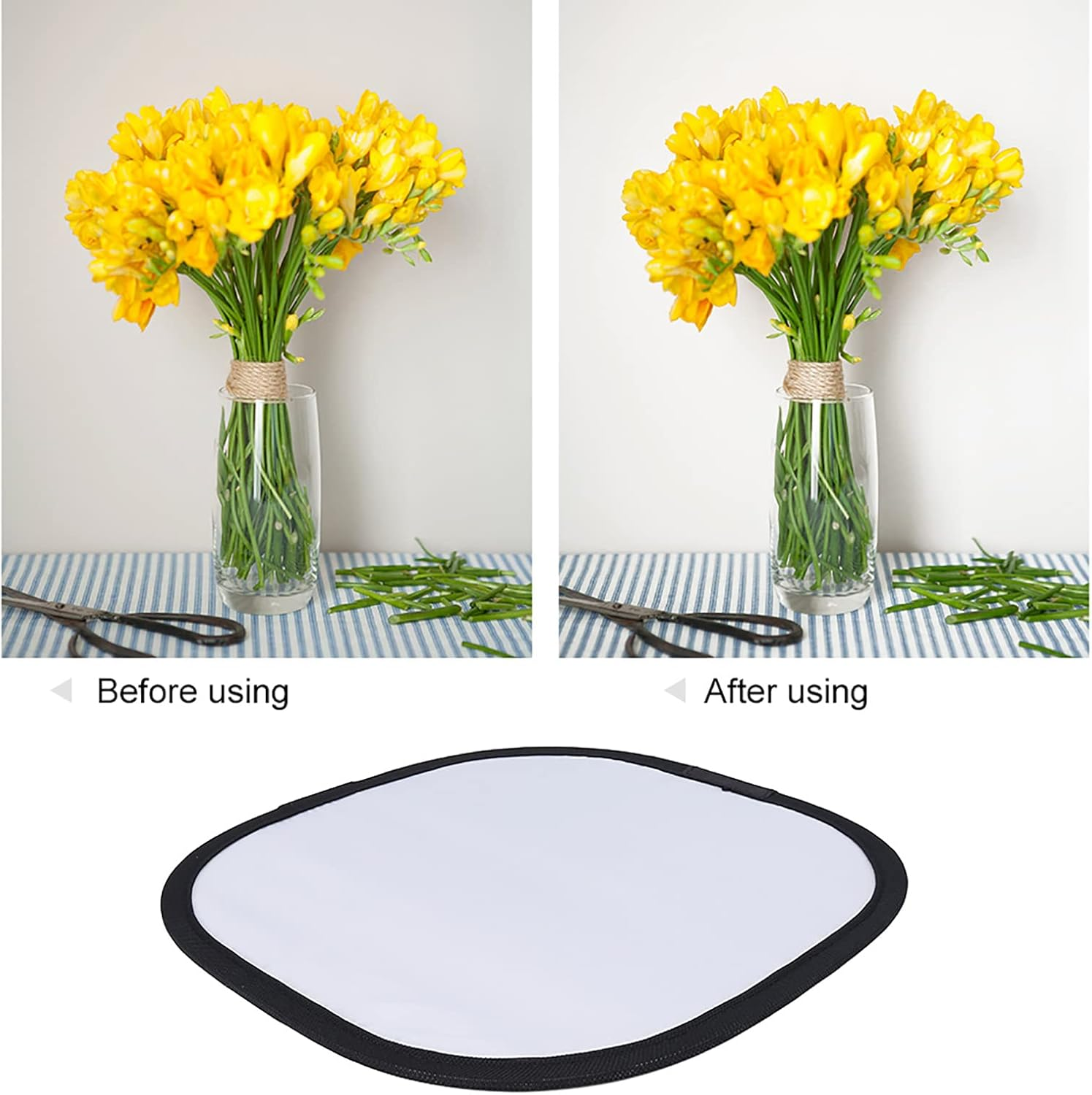 Joyzan Gray/White Balance Card, Double Sided 18% Gray Card and White Balance Disc Reference Reflector Grey Card with Carry Bag for Camera Photography