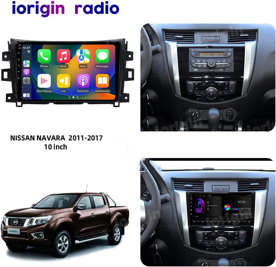 Wireless Carplay Car Radio & Android Auto 4GB-64GB Android for Nissan Navara 2016-2019 Car Stereo Radio GPS Wifi 1280 * 720 IPS Touch Screens