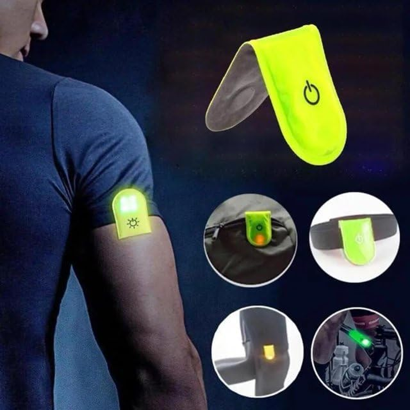 Yuanholumid Night Running Reflector Light,Led Safety Magnetic Clip Light,Outdoor Clip Running Lights,For Night Walking,Cycling,Camping,Hiking,Running,Jogging Safety Accessories image number 4
