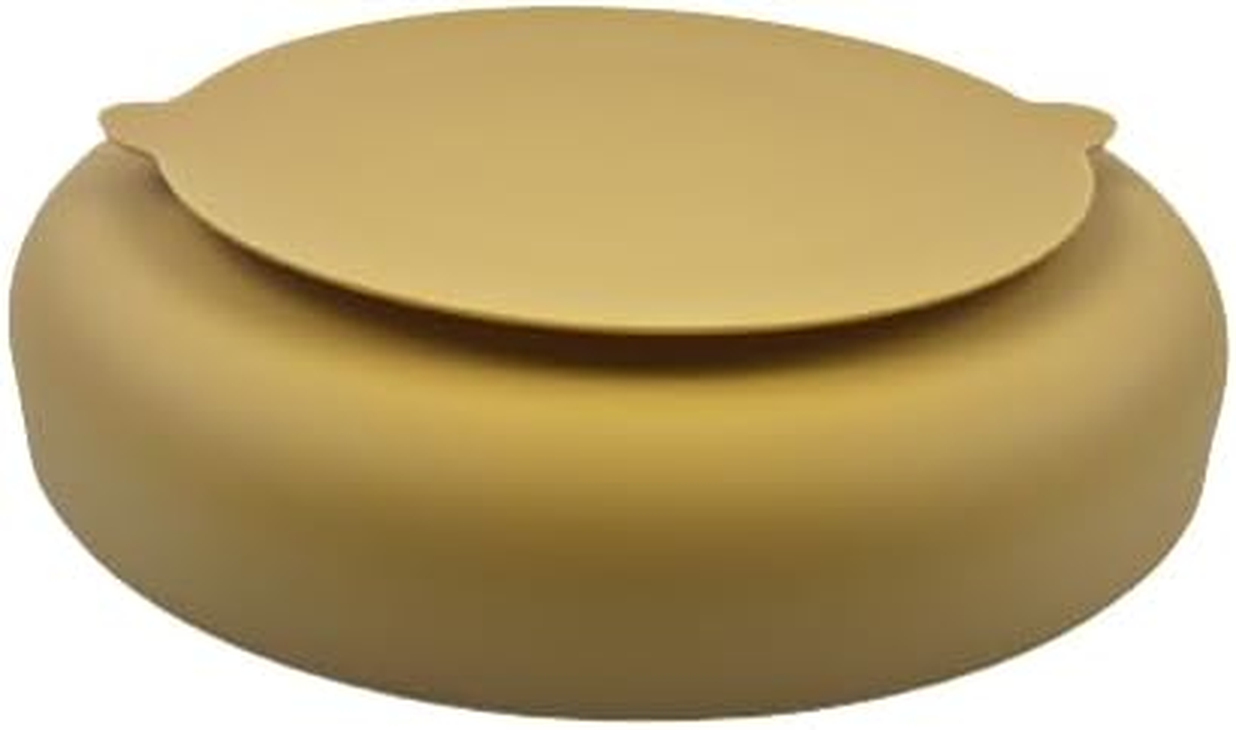 Slow Feeder Dog Bowl. Silicon Dog Puzzle Bowl & Lick Mat. Non Slip Slow Feeder Reduced Gulping for Small & Medium Dogs, Slow Eating Bowl, Dishwasher Safe (Honey-X)