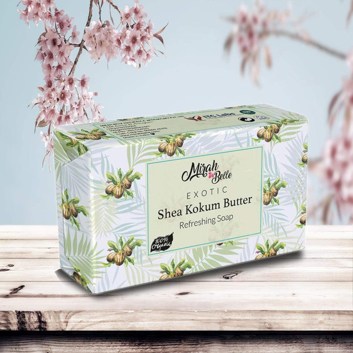 Mirah Belle - Shea, Kokum, Cocoa and Mango Butter Soap -( Pack of 3 - 125 GMS ) Dry and Rough Skin - Softening and Soothing Skin - Vegan, Handmade and Cruelty Free - Best for Men and Women - Face and Body Soap Bar - 375 Gms