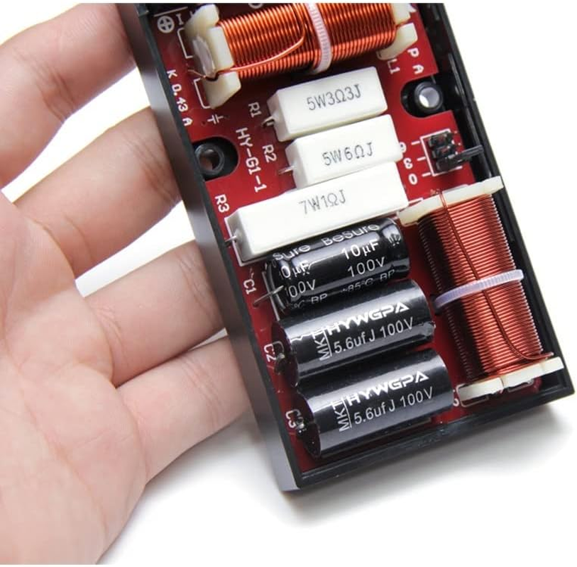 KERREY 2PCS 2 Way 80W Car Speaker Treble 2800Hz Bass Frequency Divider Circuits MKT Automotive Hifi Stereo Audio Crossover Filters image number 2