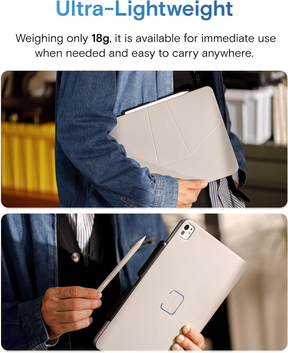 MOFT Pencil Holder for Apple Pencil Pro, Apple Pencil 2Nd Generation, Compatible with Magic Keyboard, Smart Folio and MOFT Dynamic Folio & Float Folio for Ipad image number 6