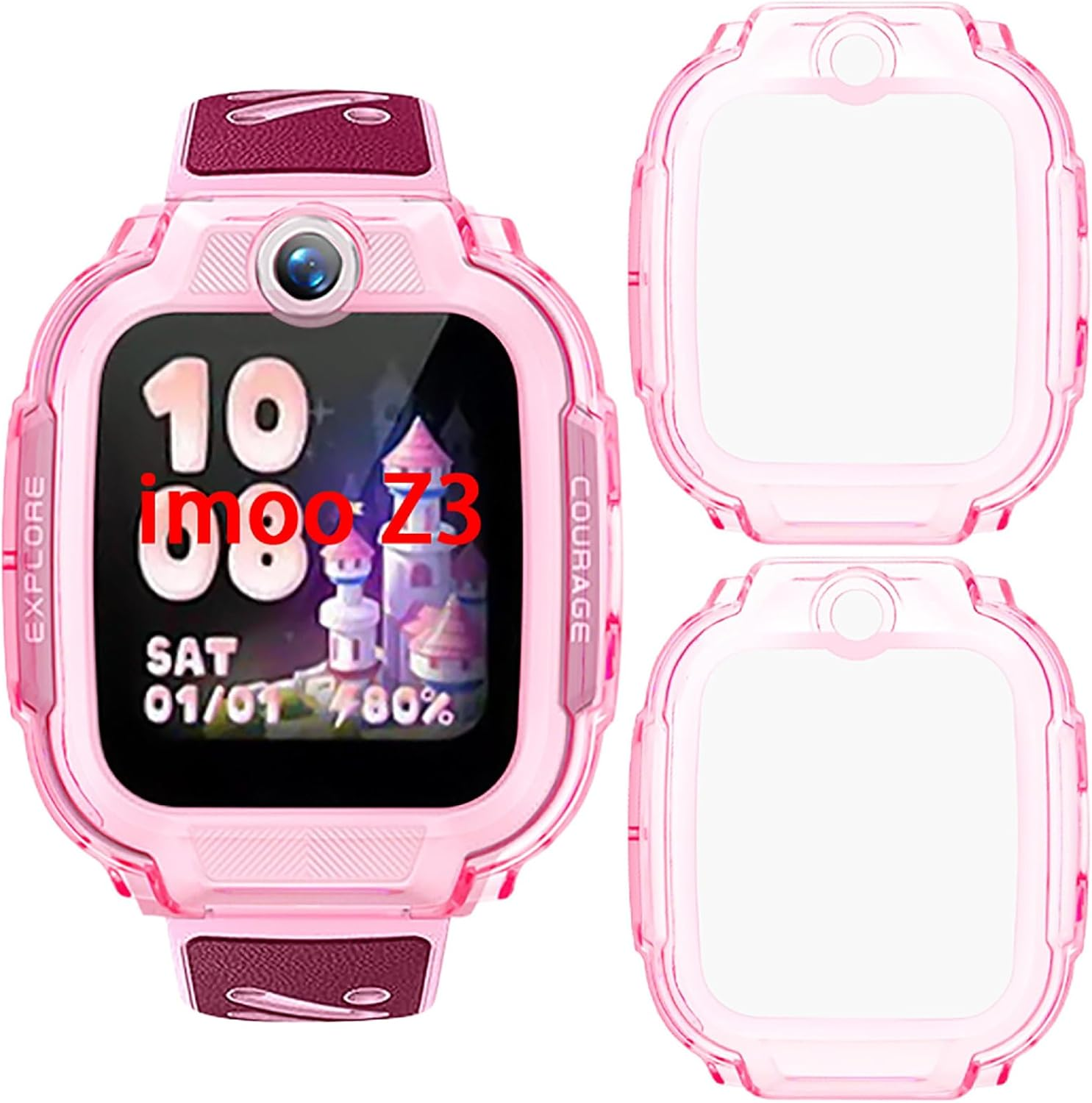 GIOPUEY Case Compatible with Imoo Watch Phone Z7, Soft TPU, Shock Resistant, Imoo Watch Phone Z7 Cover