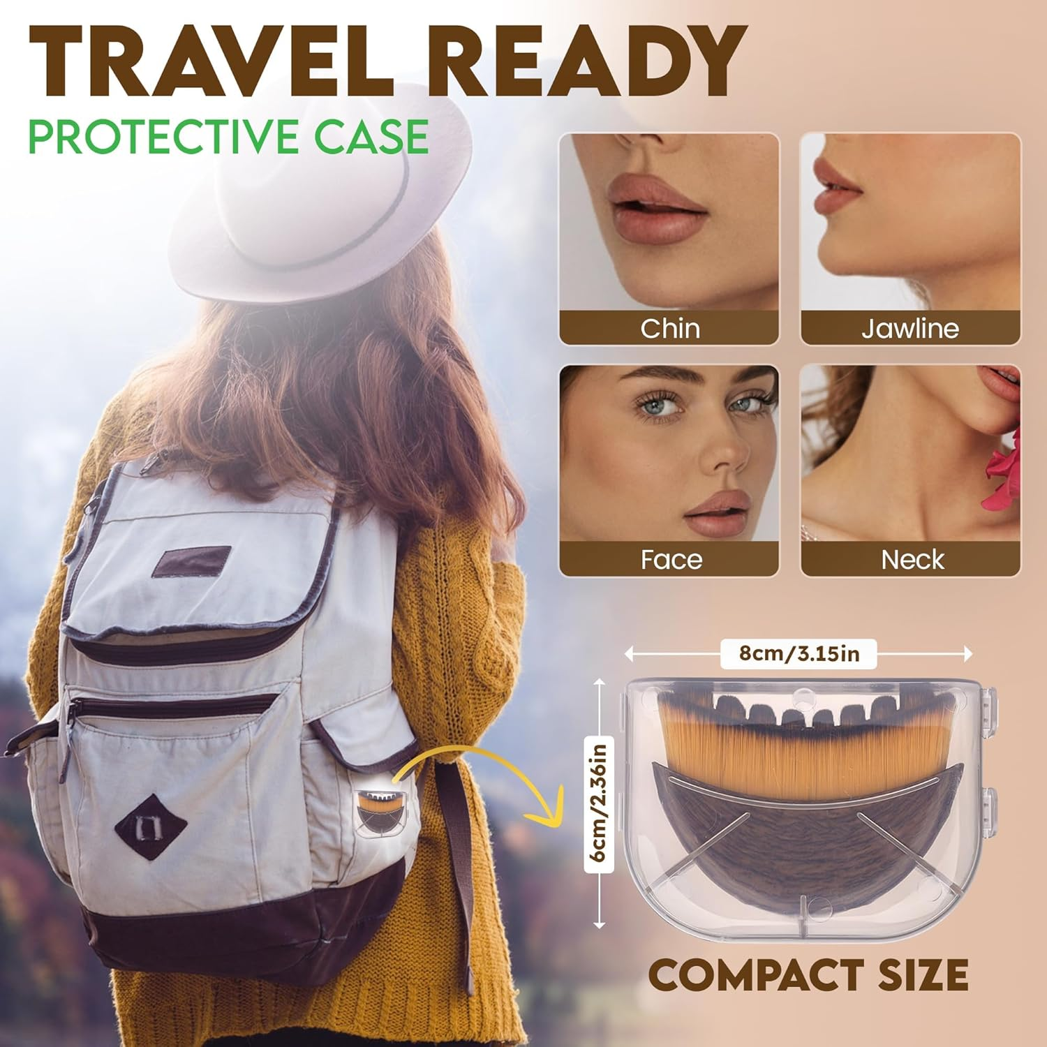 Lymphatic Contour Face Brush-Facial Dry Brush-Lymphatic Drainage Massager,Soft Dry Brushing Beauty Tool for Jawline, Chin & Facial Sculpting Designed to Fit Precisely and Relieve Fatigue（2 PACK） image number 5