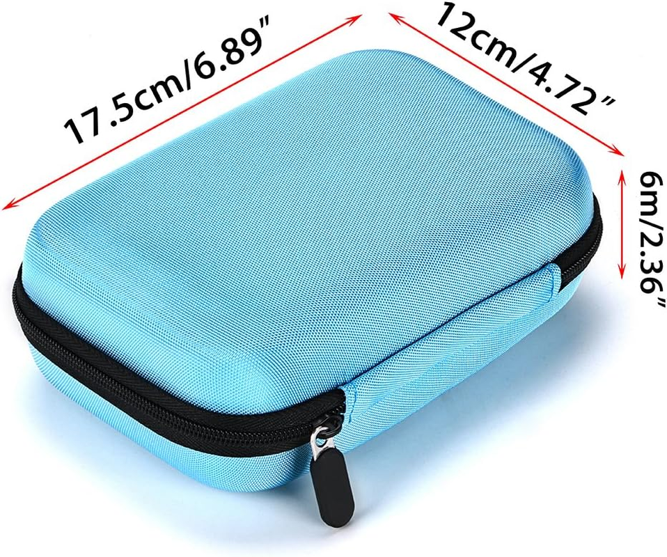 Hipiwe Hard Shell Essential Oil Carrying Case Holds 12 Bottles (Can Hold 5Ml, 10Ml, &10Ml Rollers) Travel Size Essential Oils Bag Organizer, Blue image number 4