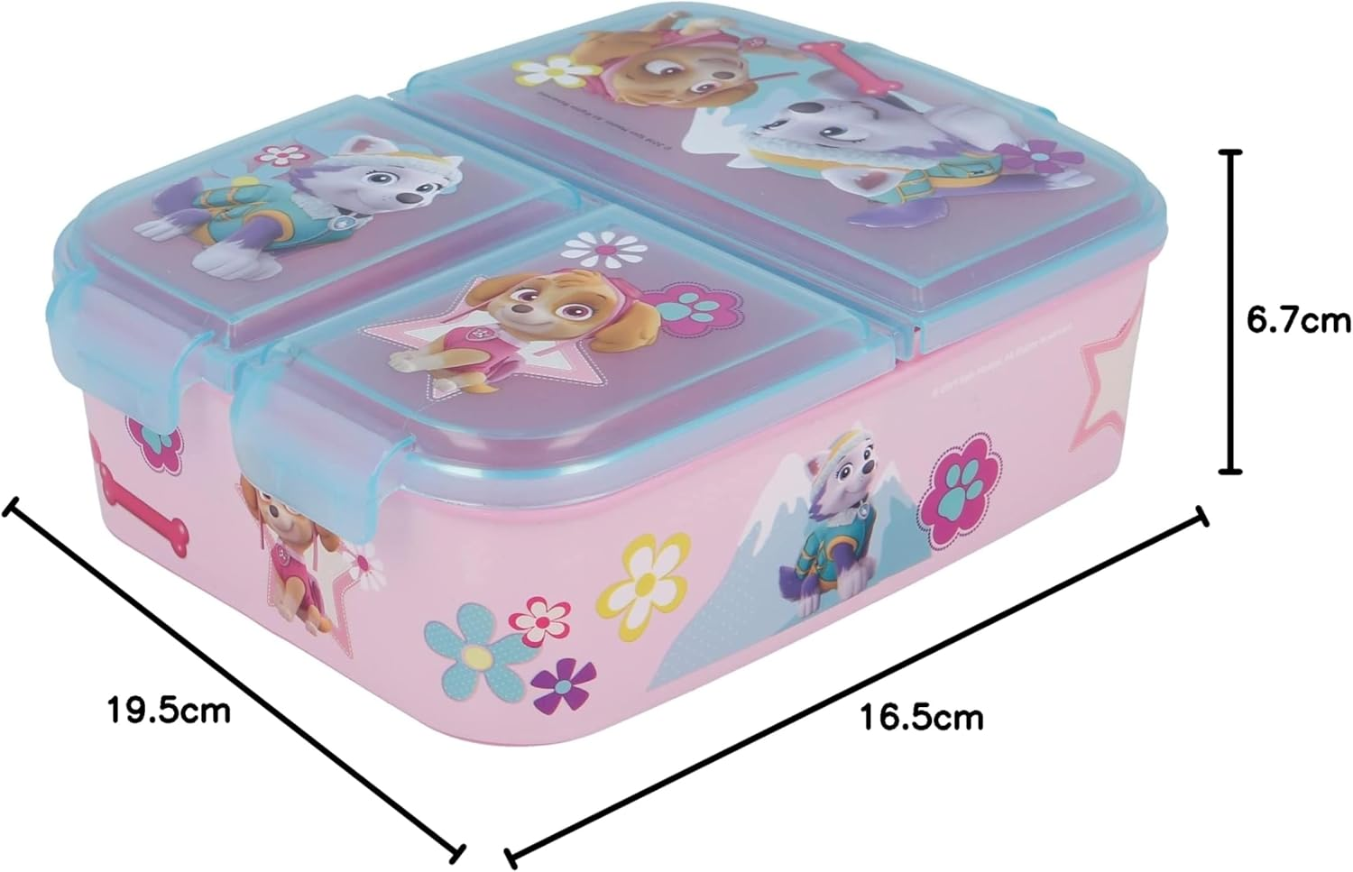 STOR 80720 Multi Box Girl Paw Patrol Sandwich Pot with Multiple Compartments, Plastic image number 5