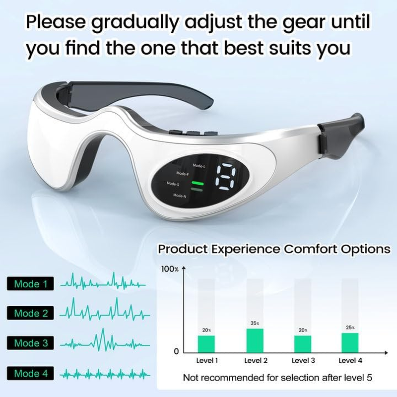 Under-Eye Red Light Therapy Device, Glasses for Dark Circles, Eye Bags, and Wrinkles image number 6