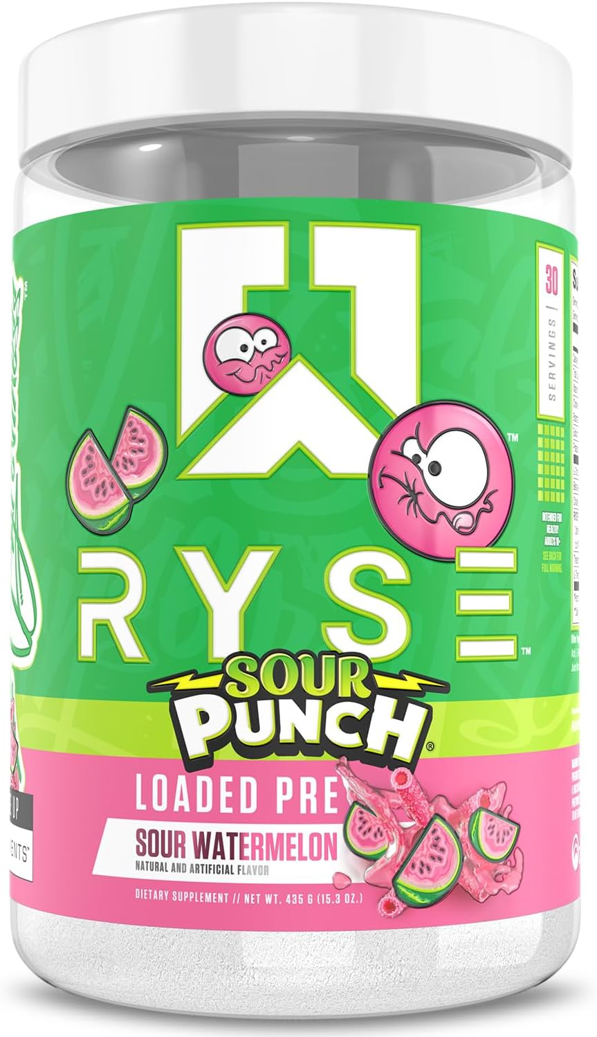 Ryse Loaded Preworkout Powder 435 G, Sour Punch Sour Watermelon, 30 Servings image number 4