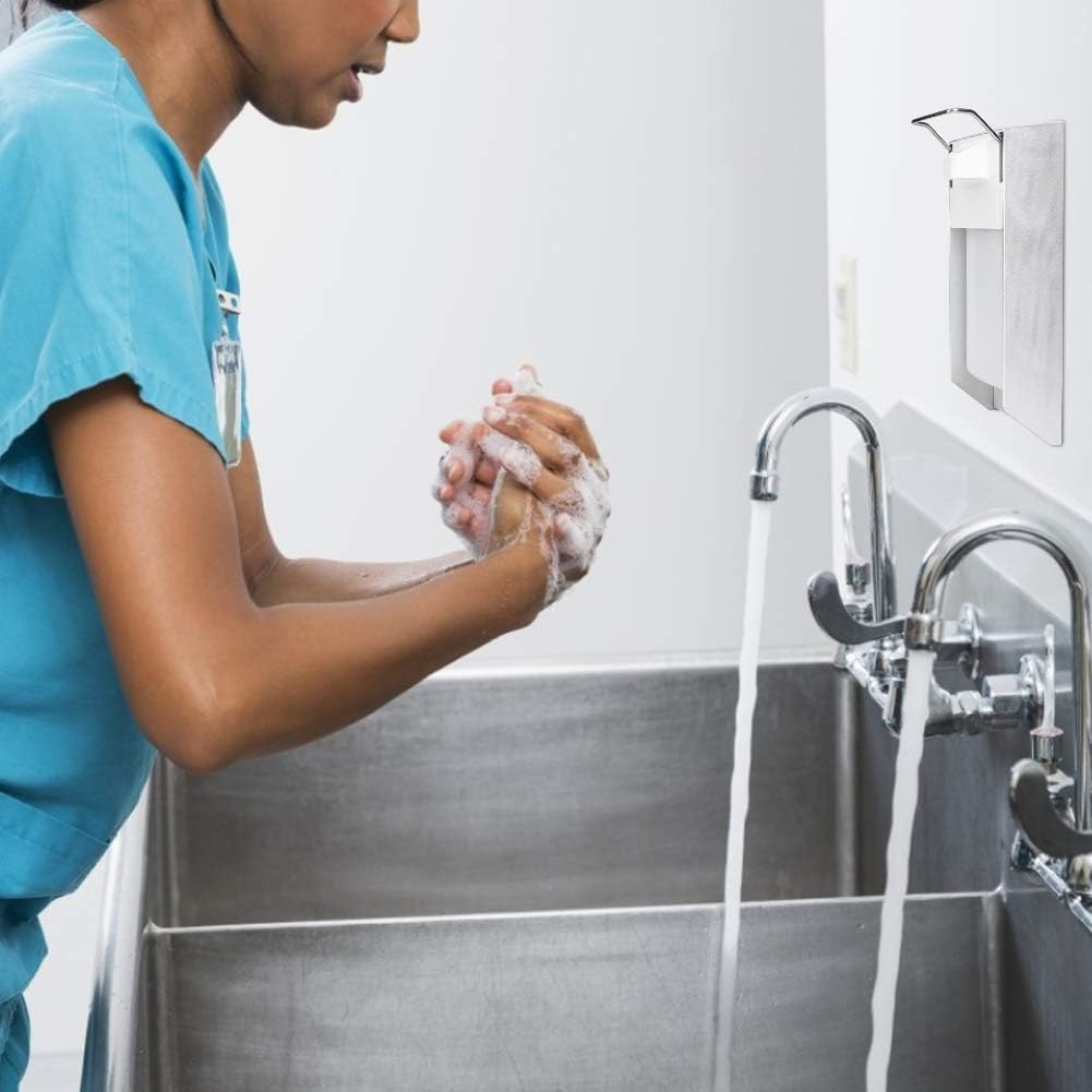 Haofy Manual Elbow Pressure Dispenser ABS Plastic Shampoo Lotion Shower Suitable for Bathroom Kitchen Hotel Home Use image number 6