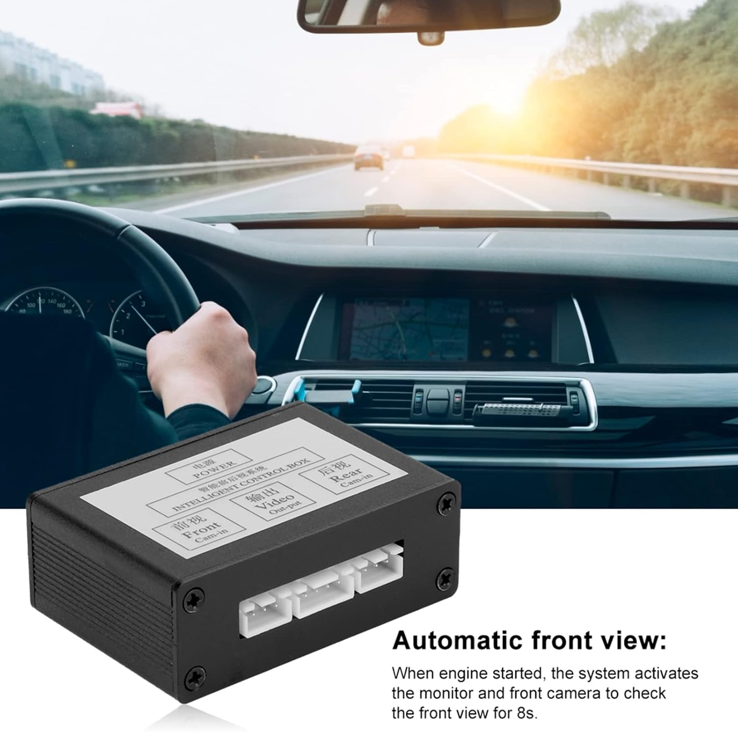 Car Front Rear View Camera Switcher Smart Car Parking Camera Converter Front Rear View Video Switch Channel Control Box Adapter Car Cam Control System image number 2