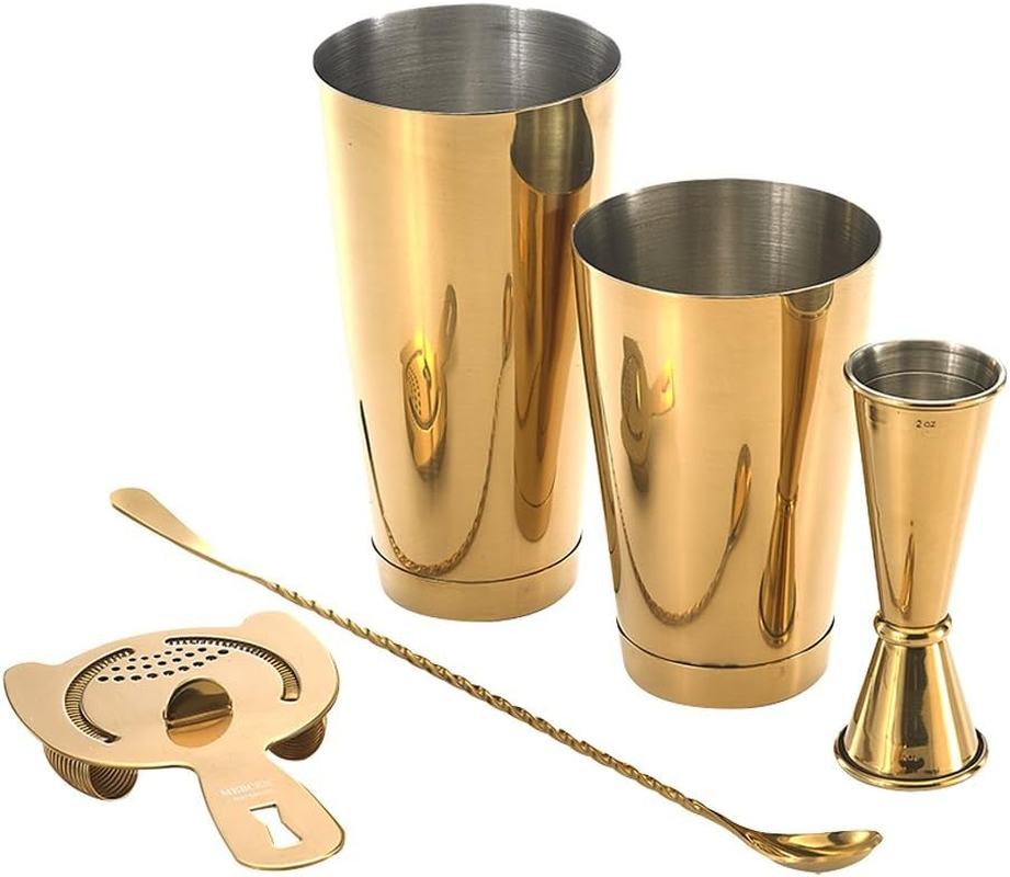 Barfly M37101 Basics Cocktail Set, 5-Piece, Stainless Steel