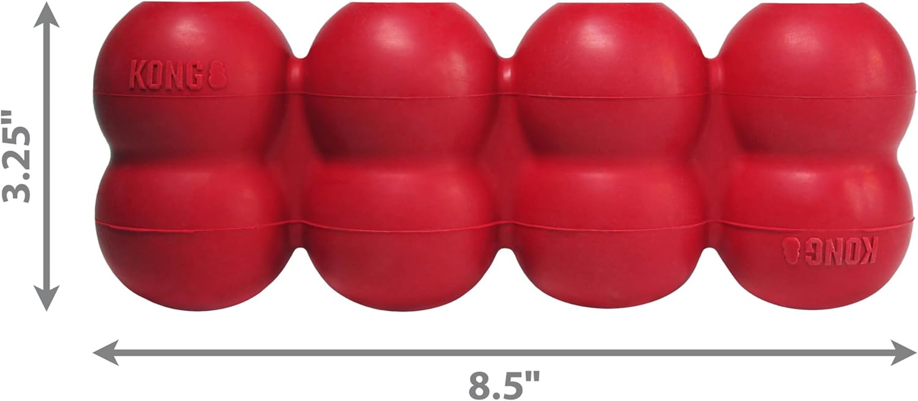 KONG Goodie Ribbon - Durable Rubber, Teeth and Gum Cleaning Dog Toy - for Large Dogs image number 3