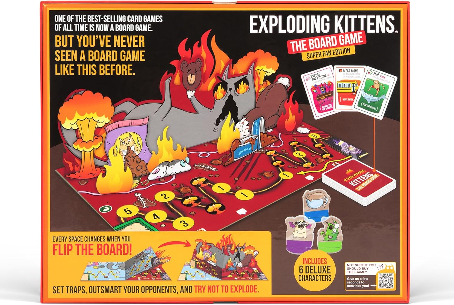 Exploding Kittens - the Board Game Super Fan Edition | Strategy Board Game | 2-6 Players, Ages 7+ image number 3
