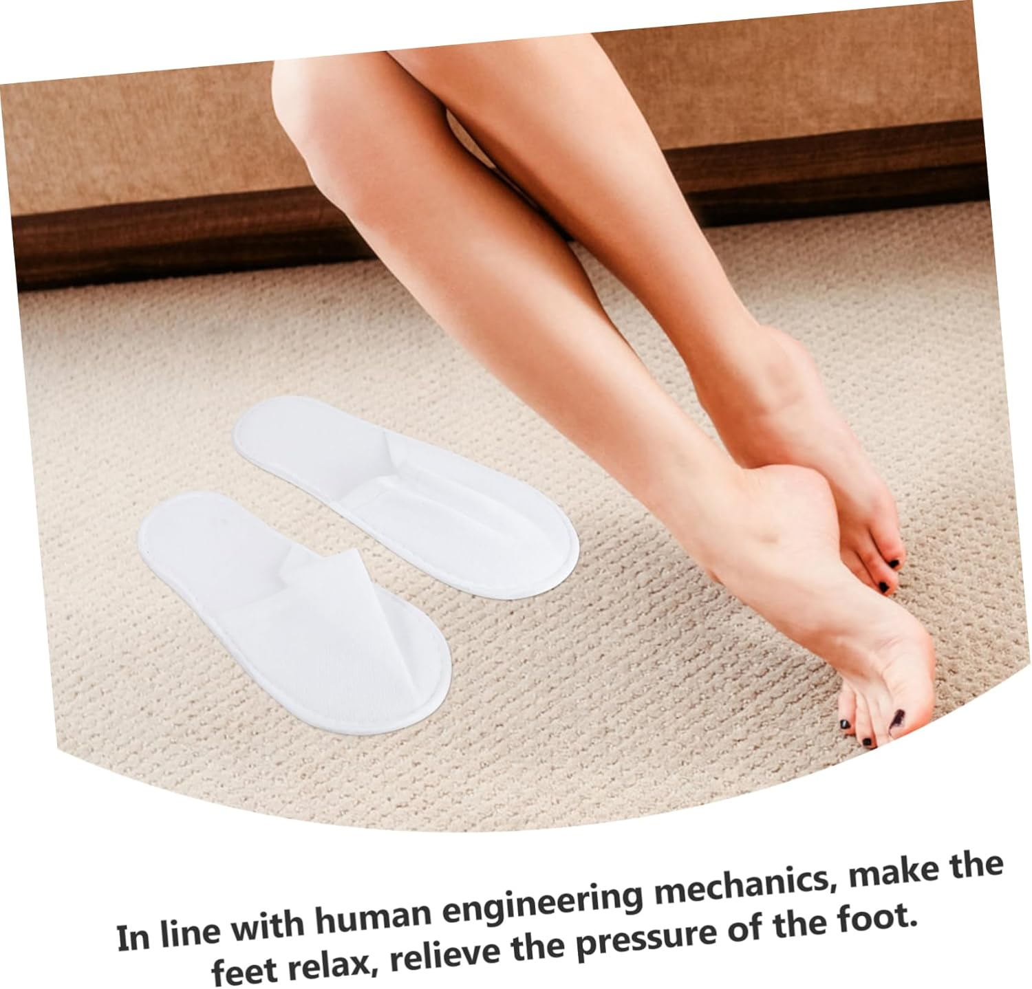 BESTYASH 20Pairs Disposable Casual Slippers for Living Indoor Home Slippers Women Men Brushed Cloth Material Hotel Guest Shoes image number 1